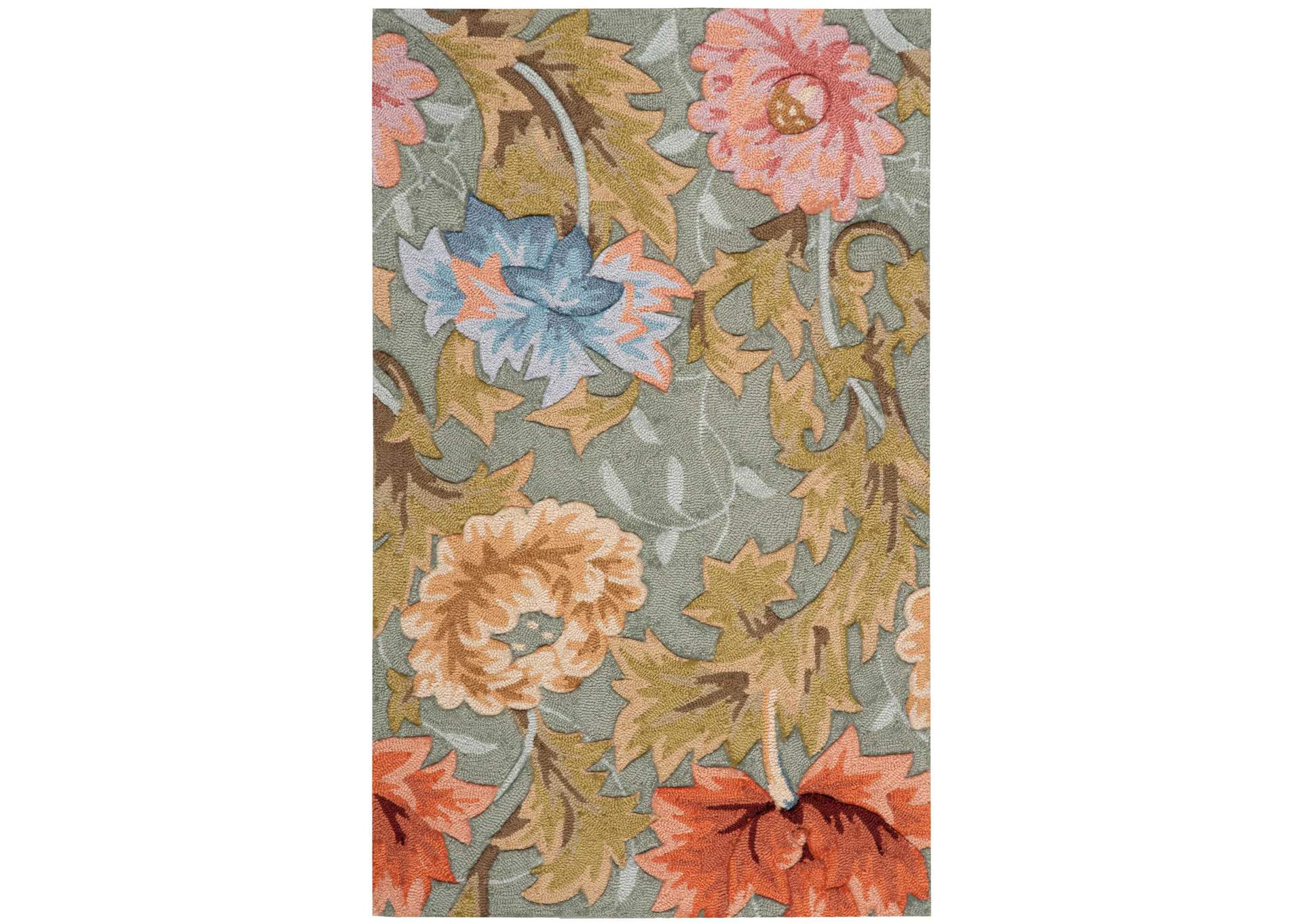 Nourison Fantasy FA22 Grey 3'x5' Area Rug,Nourison