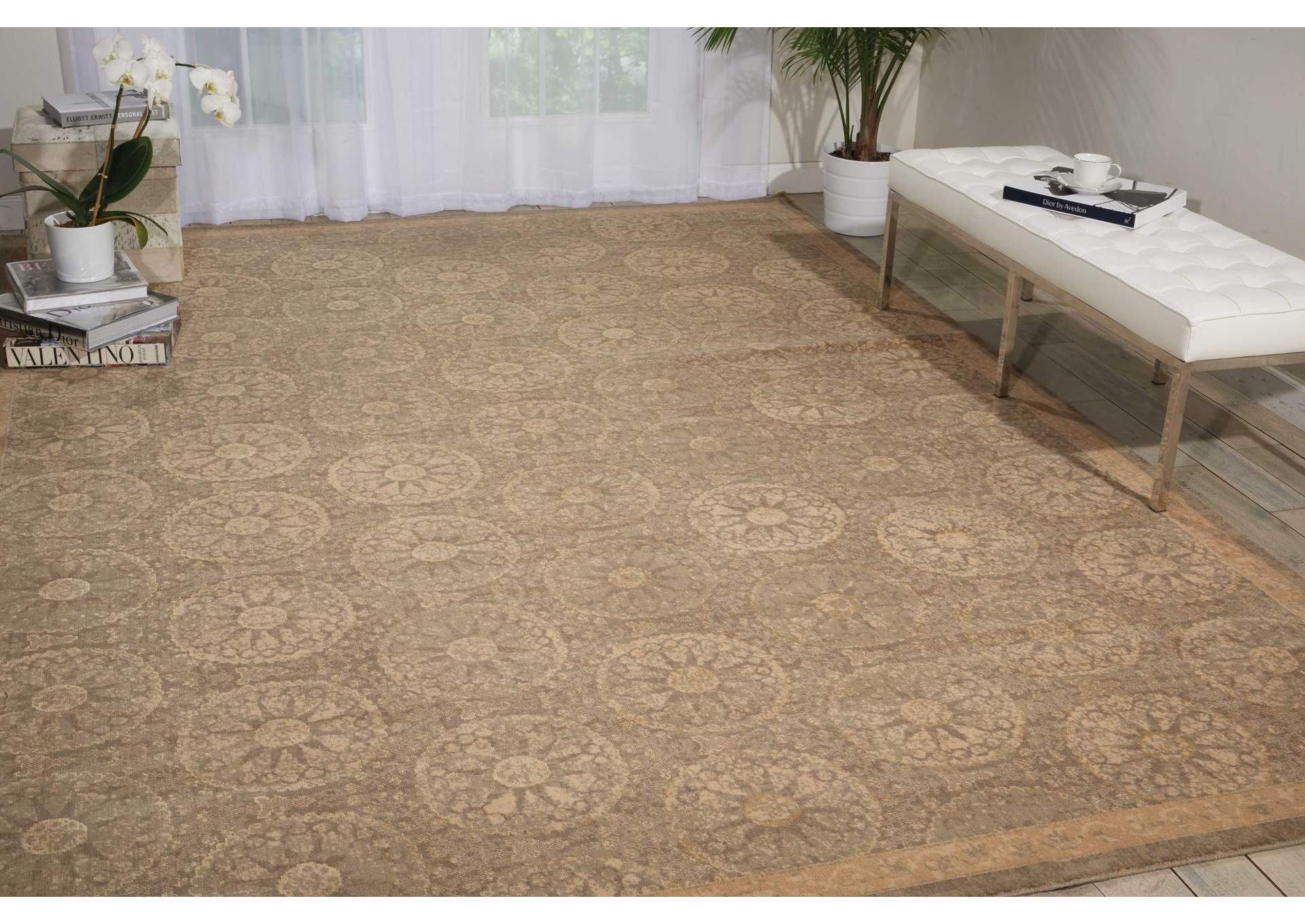 Nourison Silken Allure SLK04 Beige 12'x15' Rug,Nourison