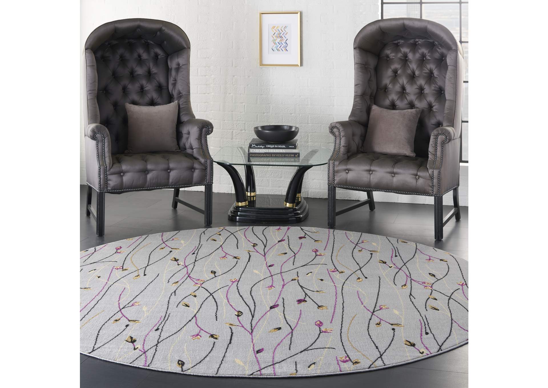 Nourison Grafix 8' Round Area Rug,Nourison
