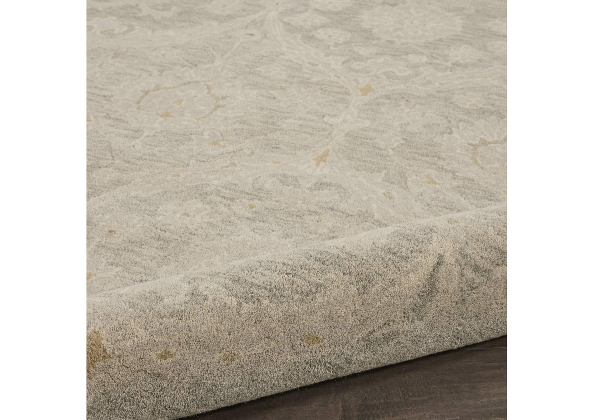 Nourison Jazmine JAZ03 Grey 8'x10' Large Wool Rug,Nourison