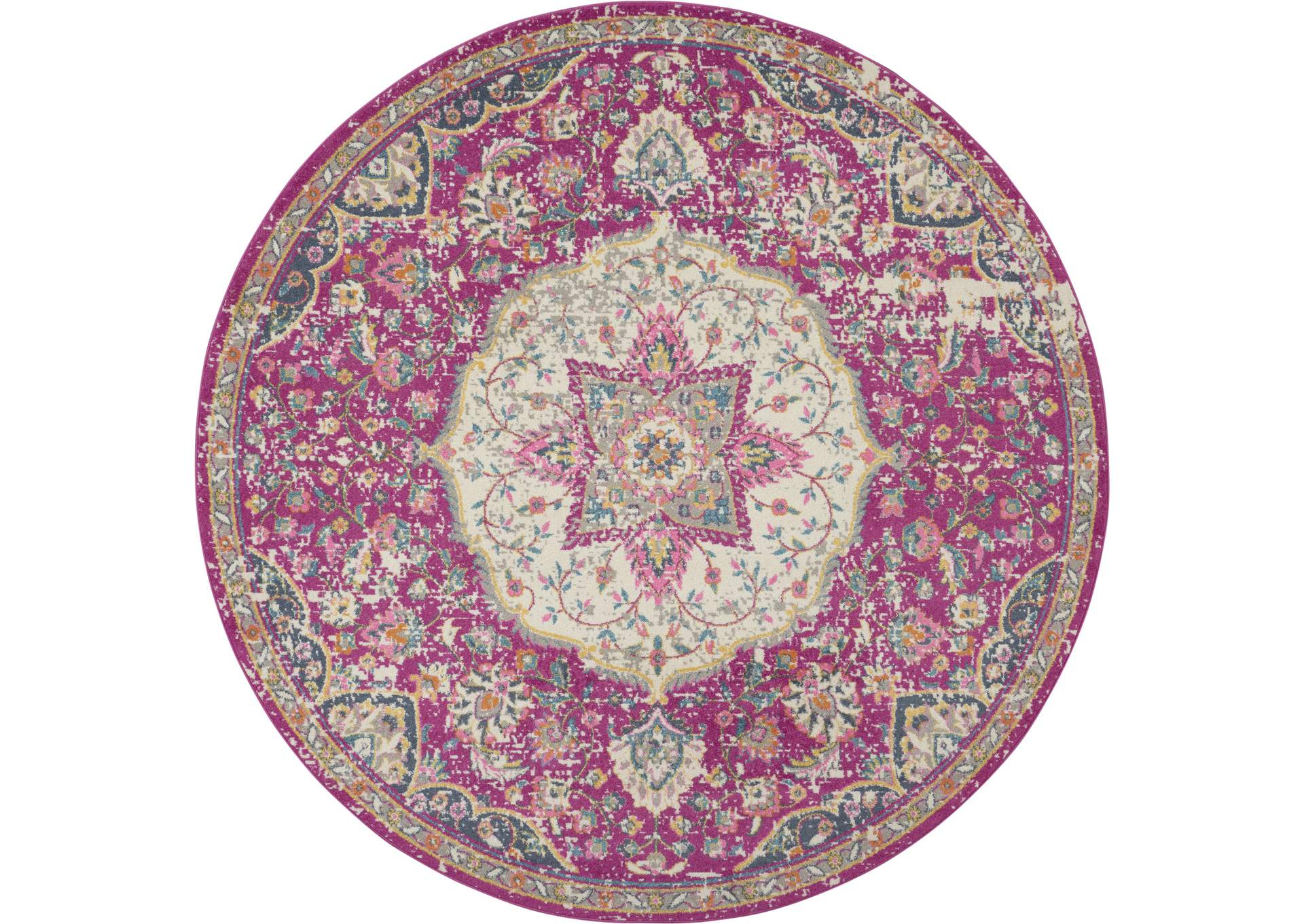 Nourison Passion Bohemian Pink Colored Area Rug,Nourison