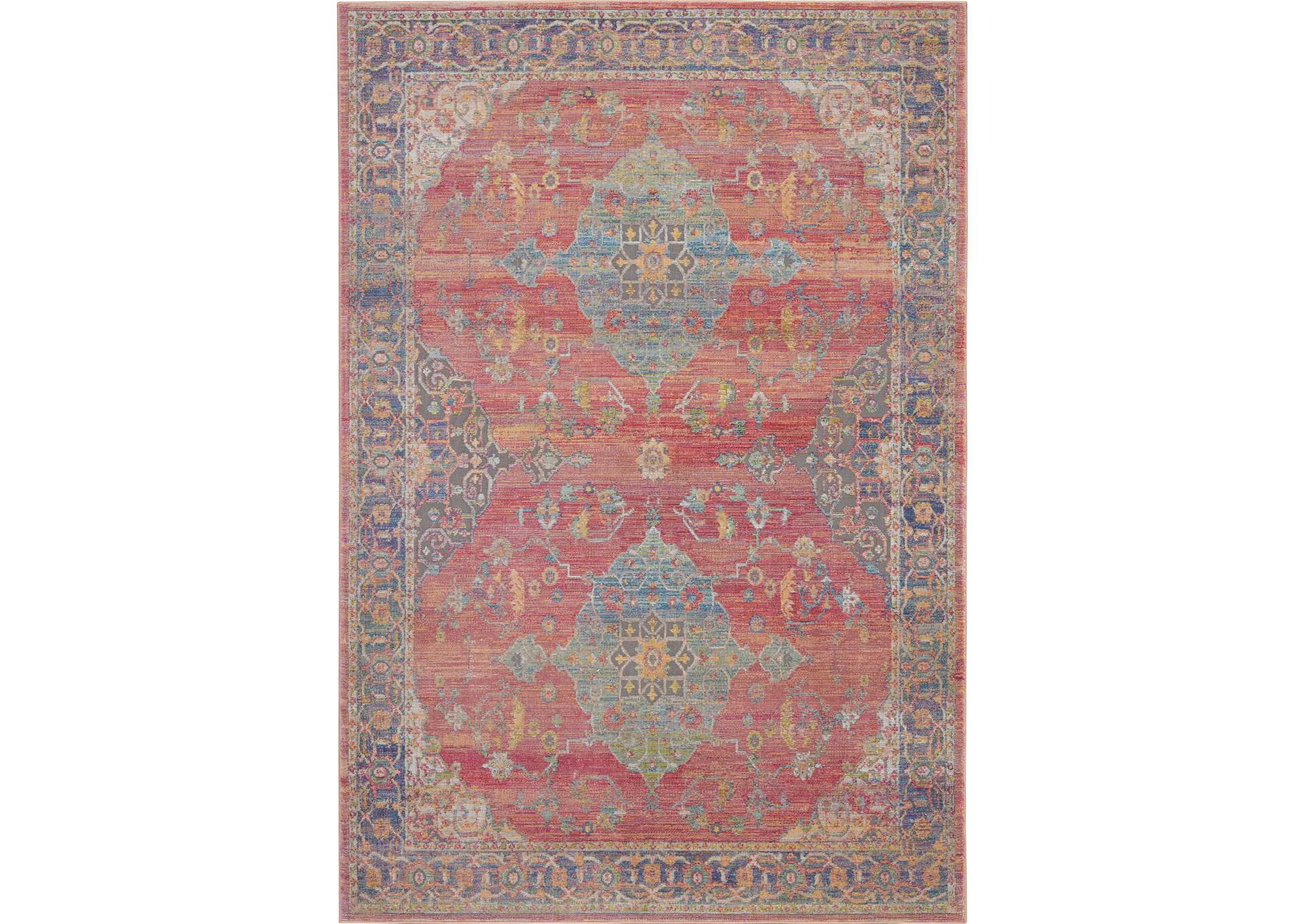 Nourison Ankara Global ANR01 Multicolor 5'x8' Persian Area Rug,Nourison