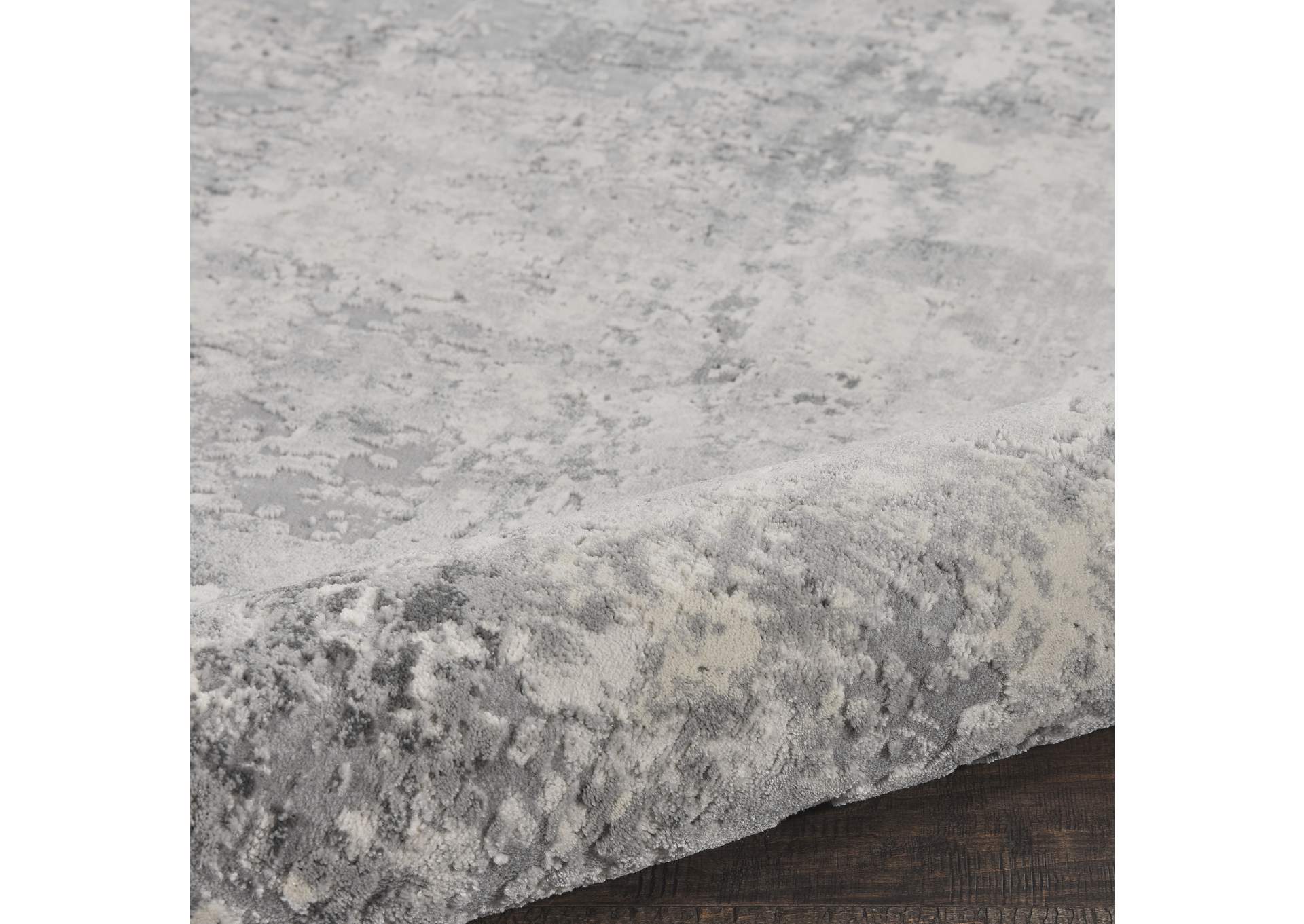 Nourison Rustic Textures RUS07 Ivory and Grey 8'x11' Large Rug,Nourison