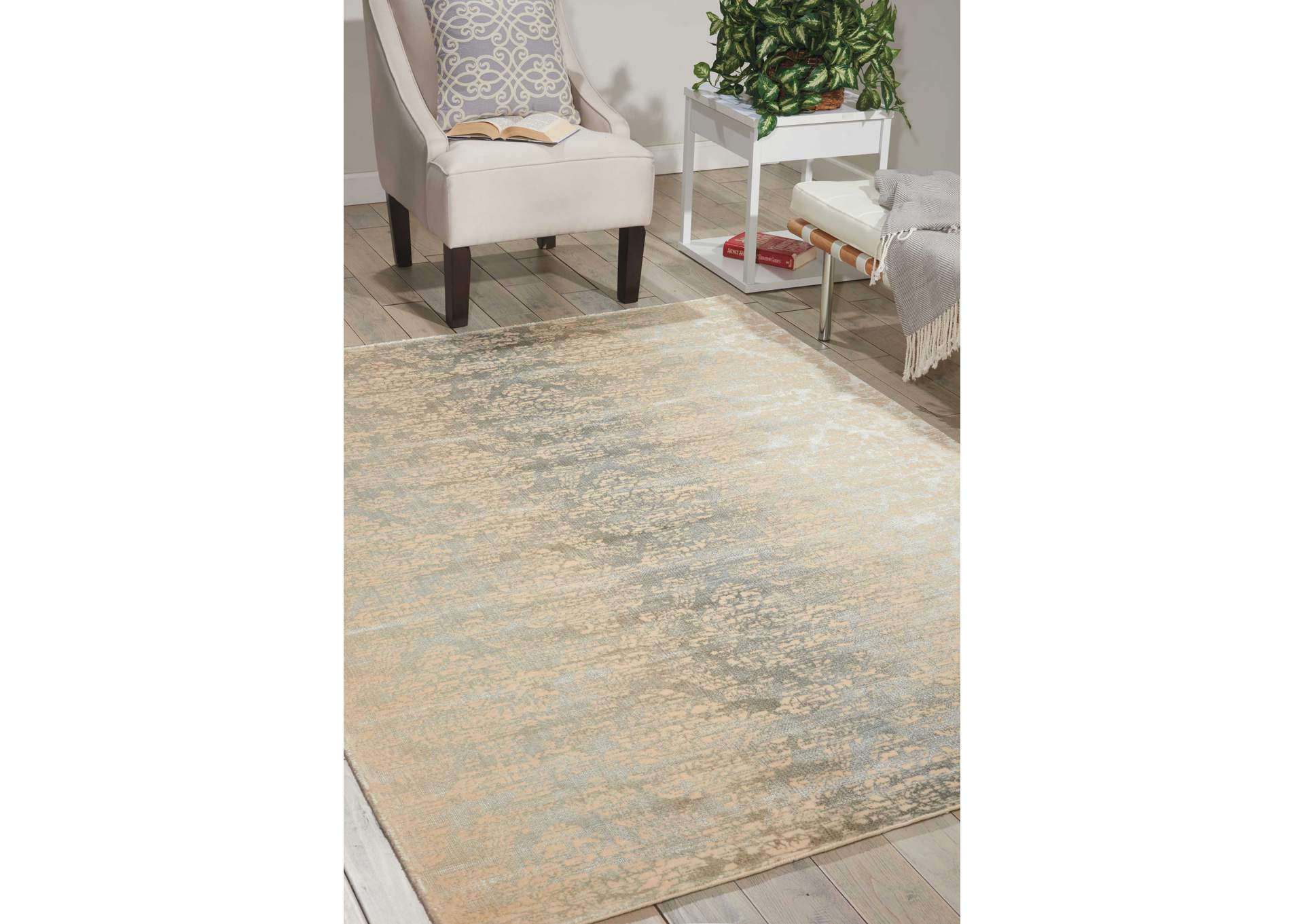 Nourison Luminance LUM03 Grey 4'x6' Area Rug,Nourison