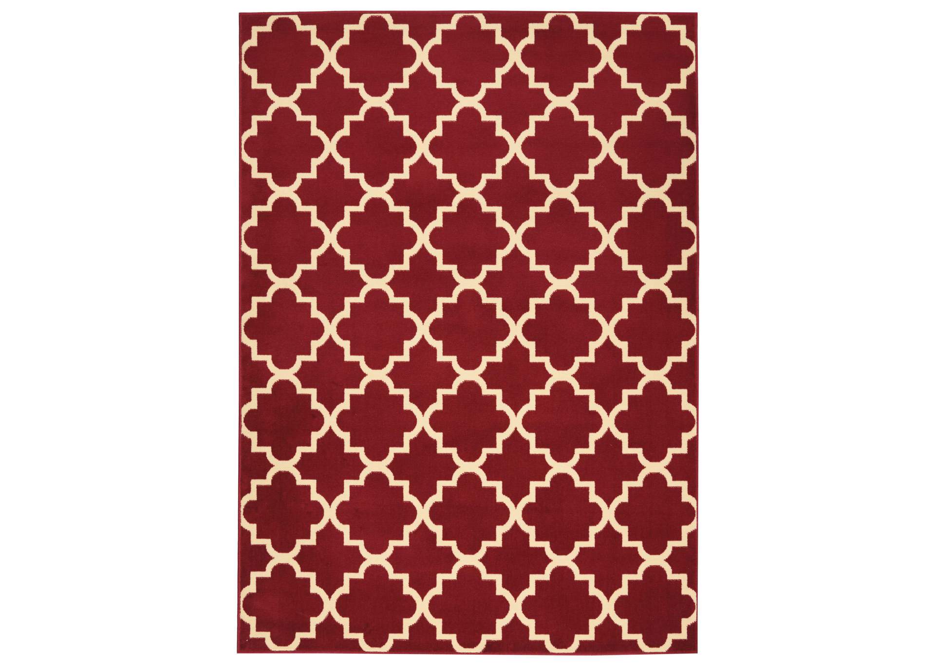 Nourison Grafix GRF08 Red 5'x7' Area Rug,Nourison