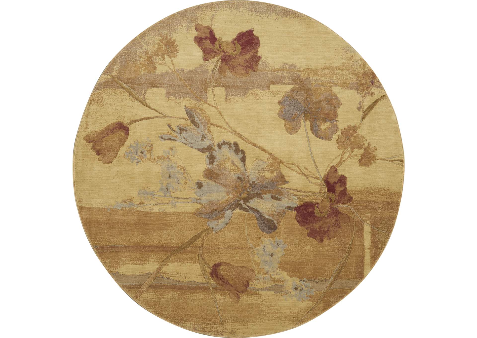 Nourison Somerset ST18 Beige 8' Round Rug,Nourison