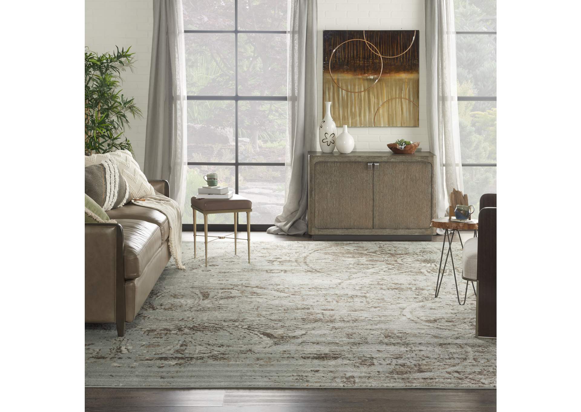 Nourison Euphoria EUP03 Grey 9'x12' Oversized Rug,Nourison