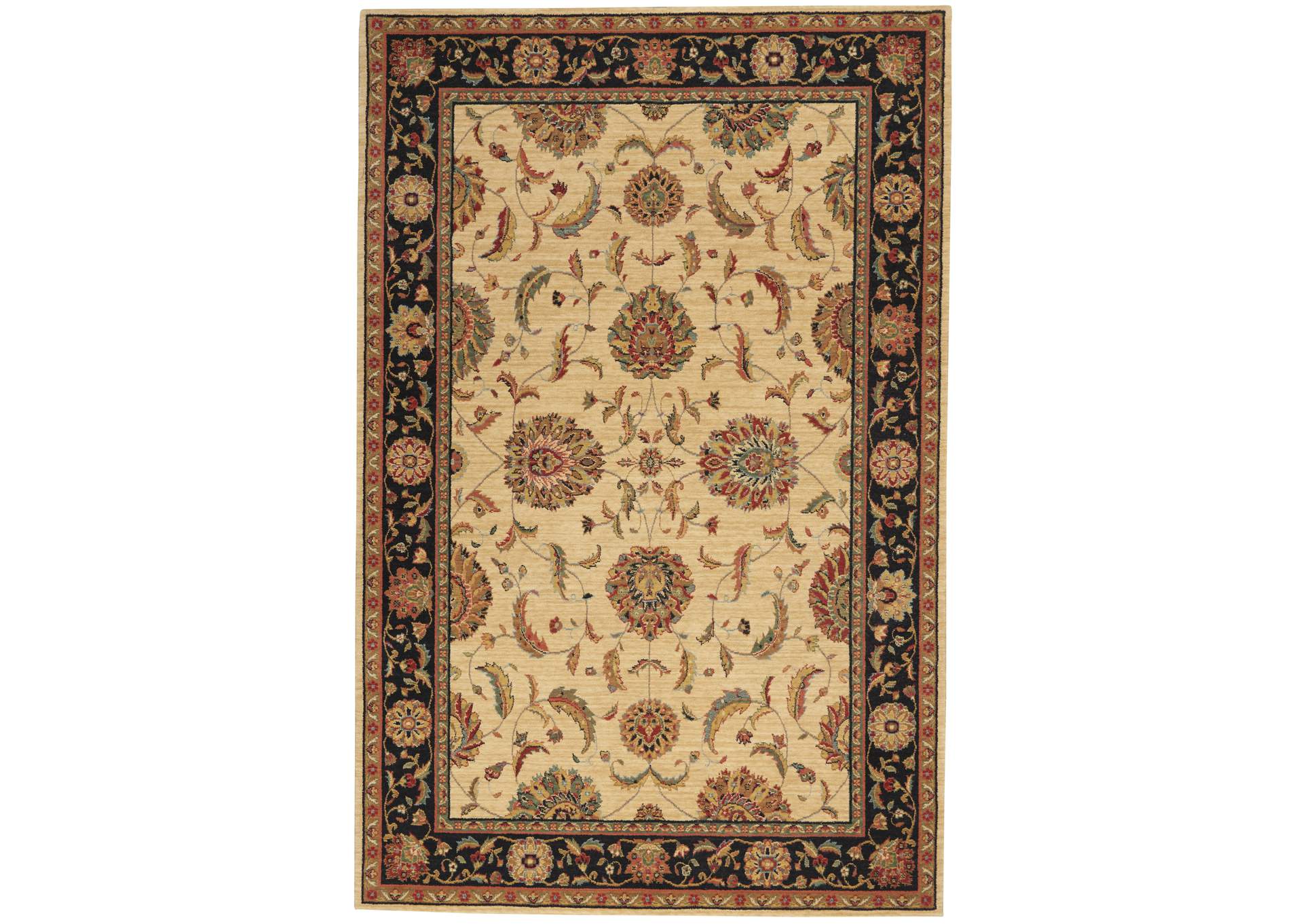 Nourison Living Treasures LI04 Beige Multicolor 5'x8' Area Rug,Nourison