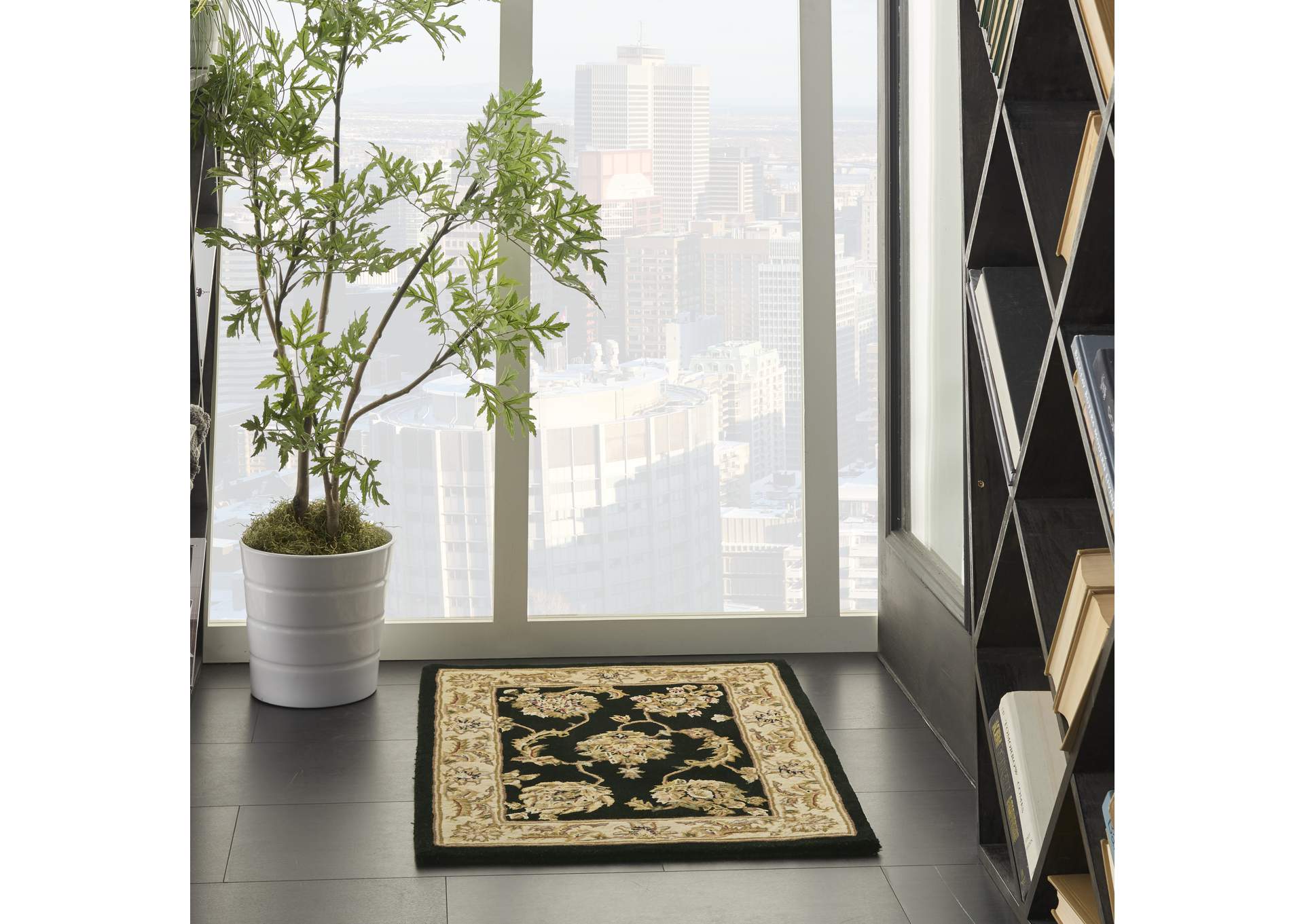 Nourison 2000 2'x3' Accent Size Black Area Rug,Nourison