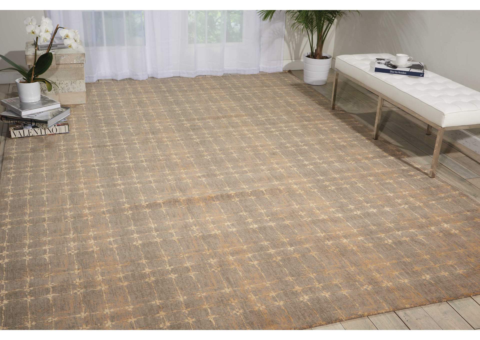 Nourison Silken Allure SLK07 Grey 10'x14' Rug,Nourison