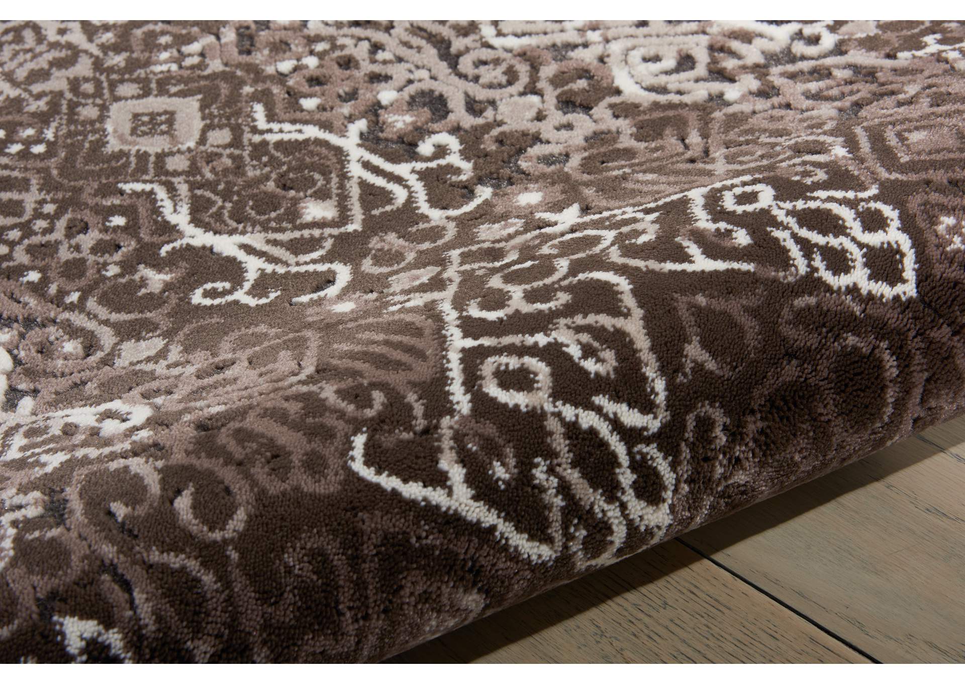 Nourison Karma KRM04 Brown 5'x7' Area Rug,Nourison