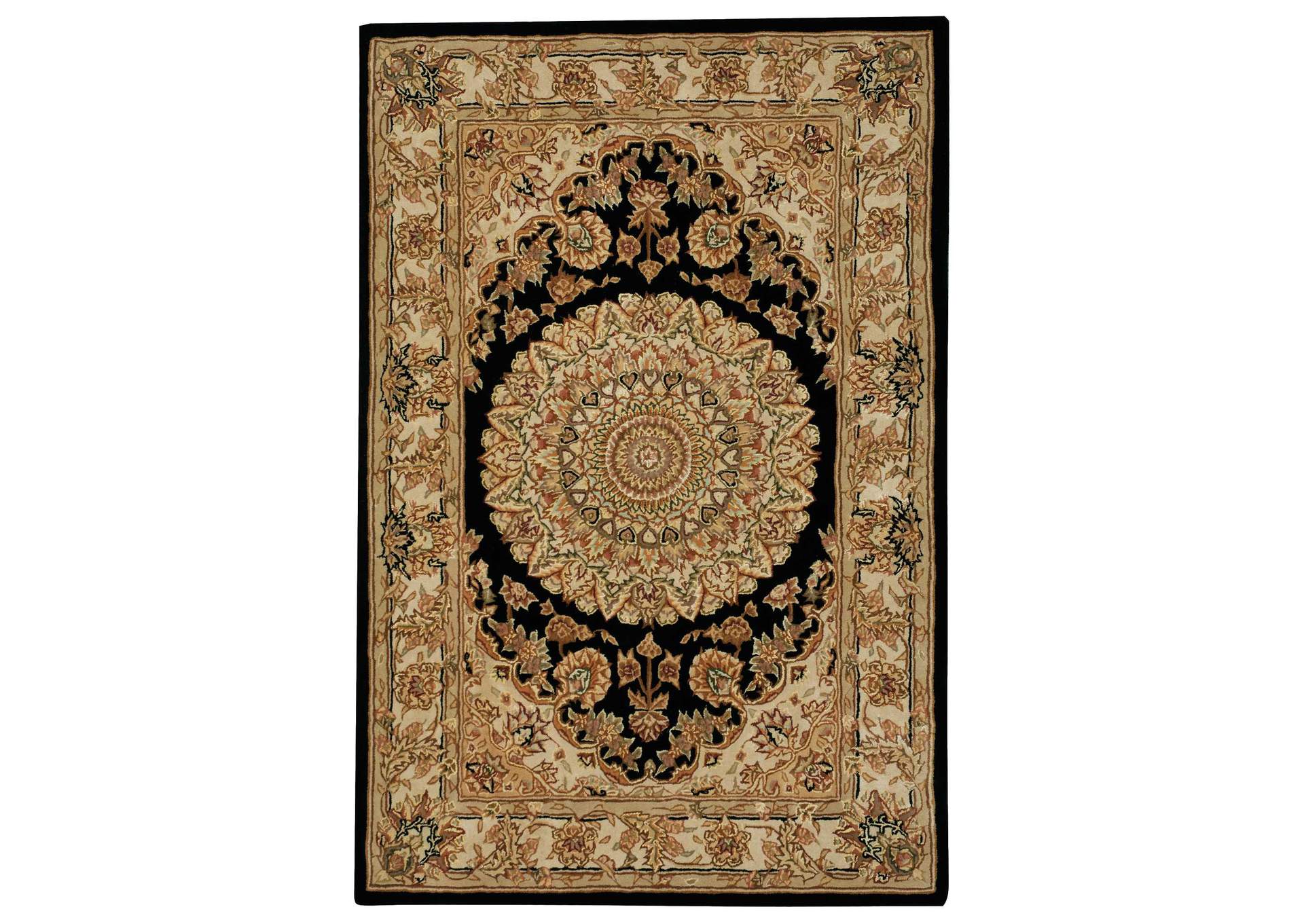 Nourison 2000 2233 Black 4'x6' Area Rug,Nourison