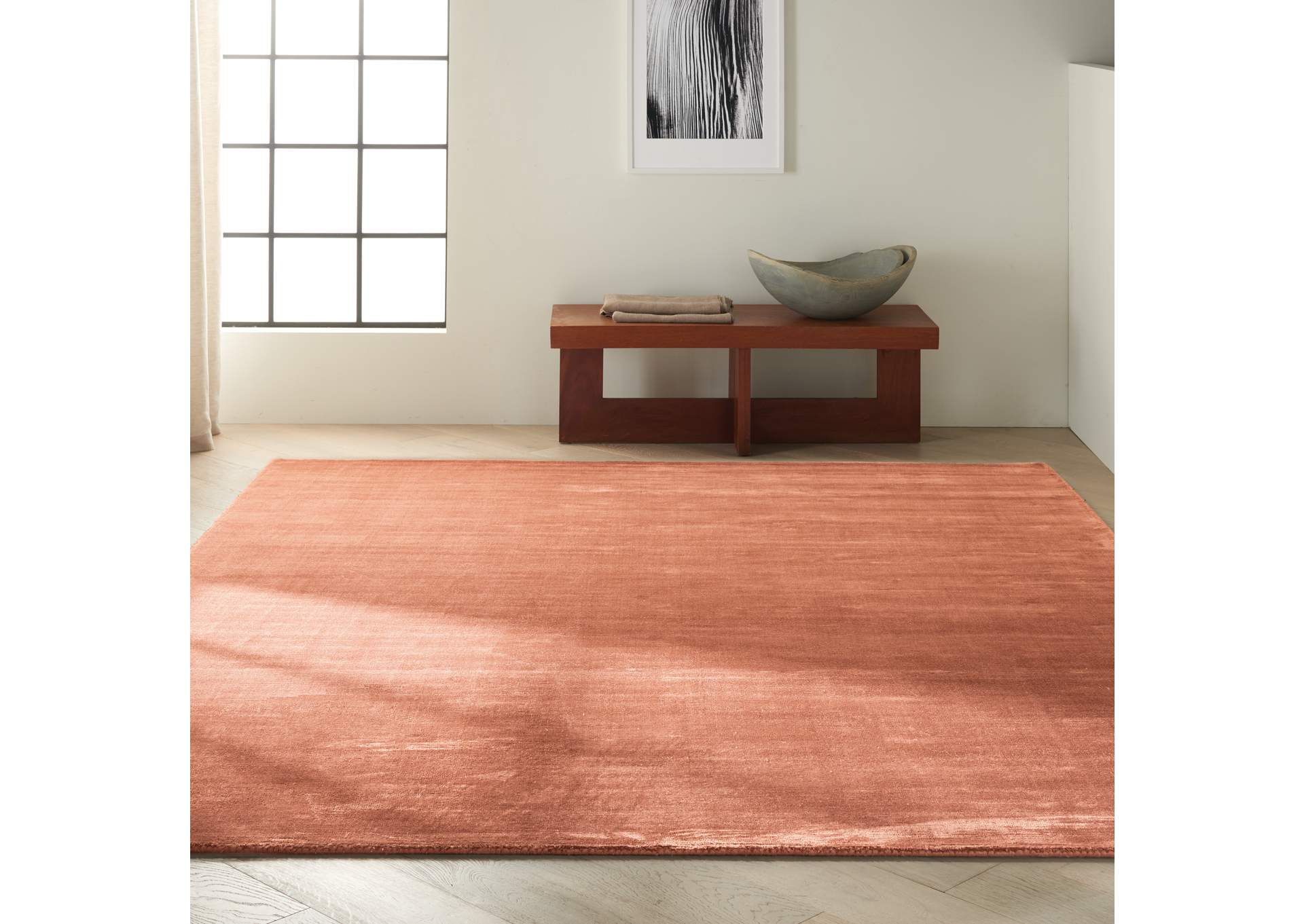 Calvin Klein Home Lunar LUN1 Brown 8'x11' Rug,Nourison