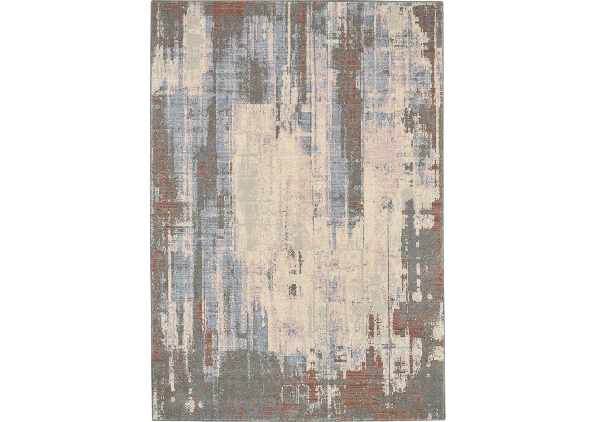 Nourison Artworks ATW04 Multicolor 6'x8' Abstract Area Rug,Nourison