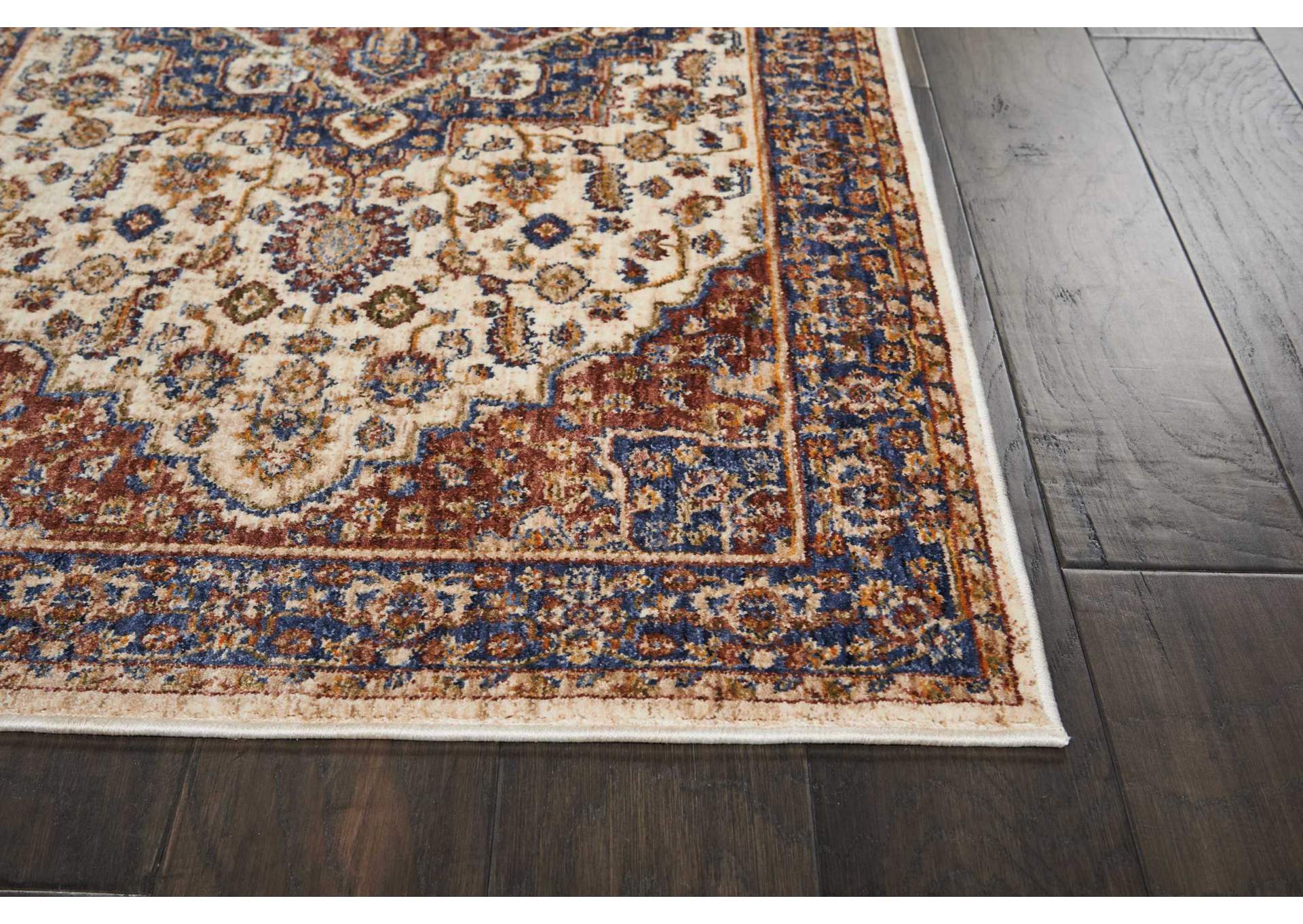 Nourison Lagos LAG01 Multicolor 8' Runner Low-pile Hallway Rug,Nourison