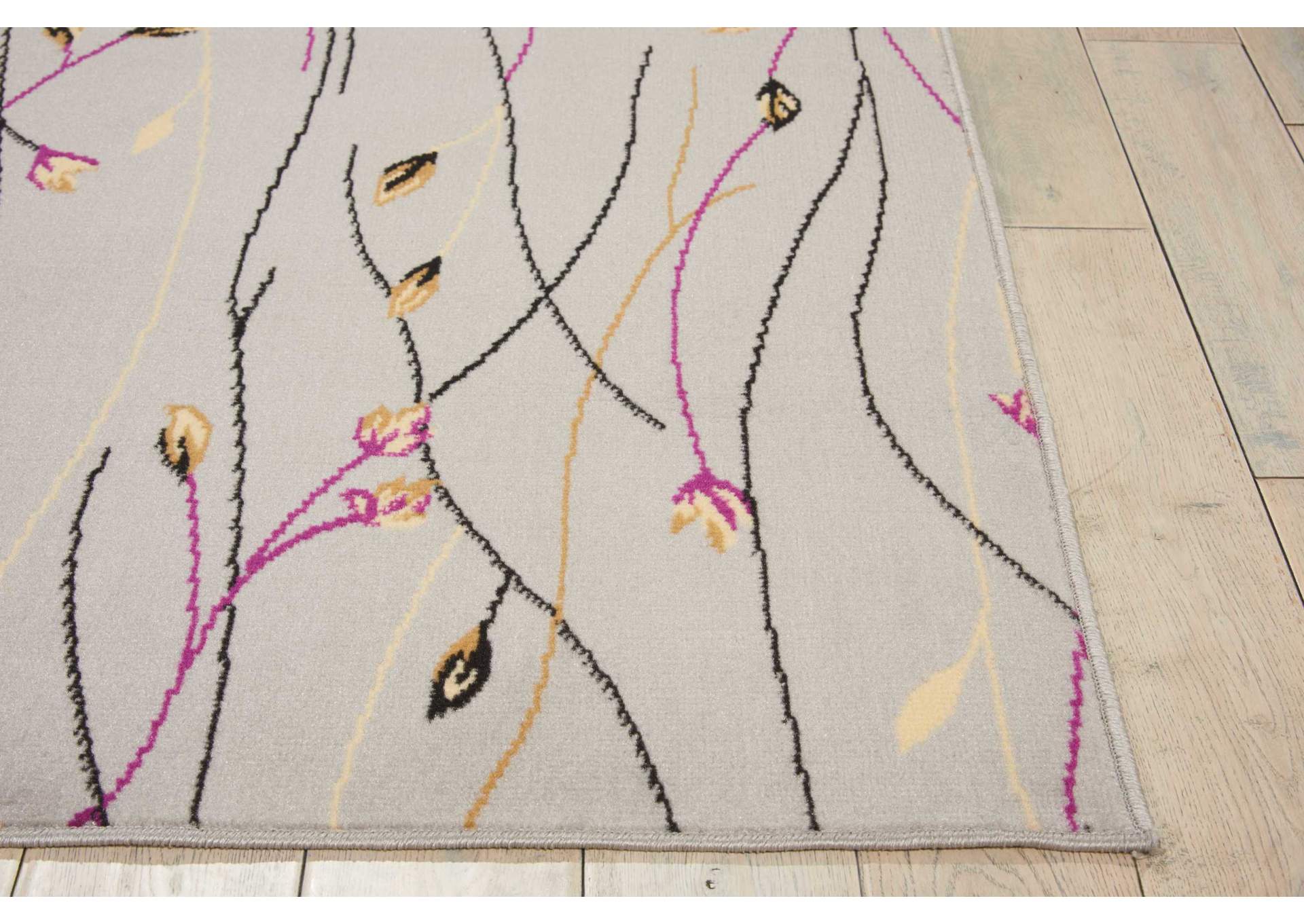 Nourison Grafix GRF15 Grey 5'x7' Area Rug,Nourison