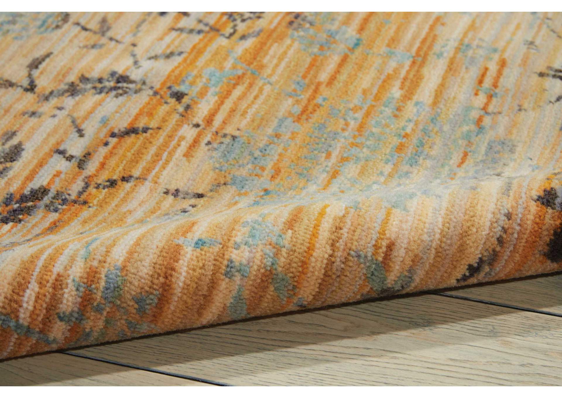 Nourison Rhapsody RH013 Brown and White 9'x12' Rug,Nourison