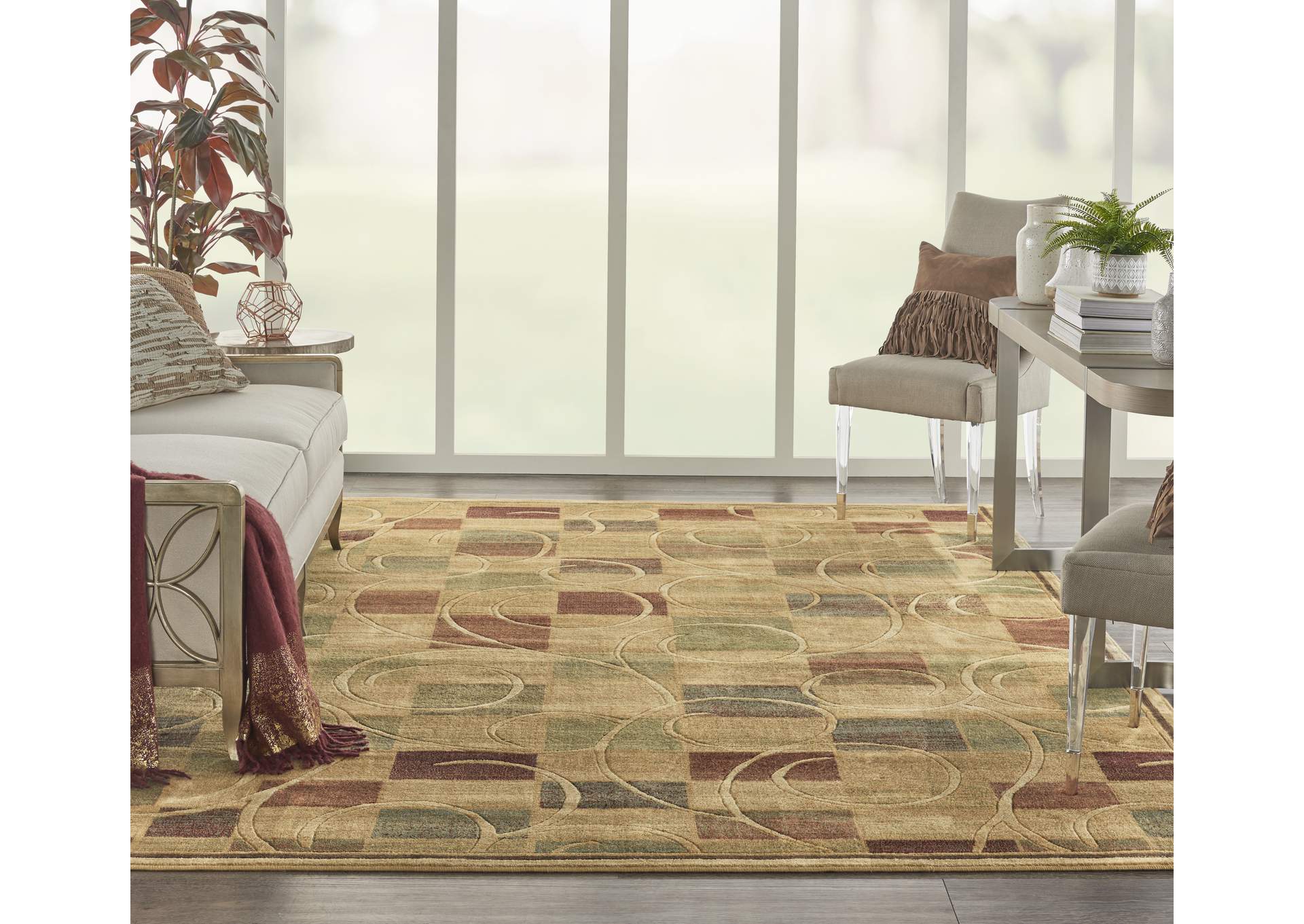 Nourison Expressions XP01 Beige 8'x11' Rug,Nourison