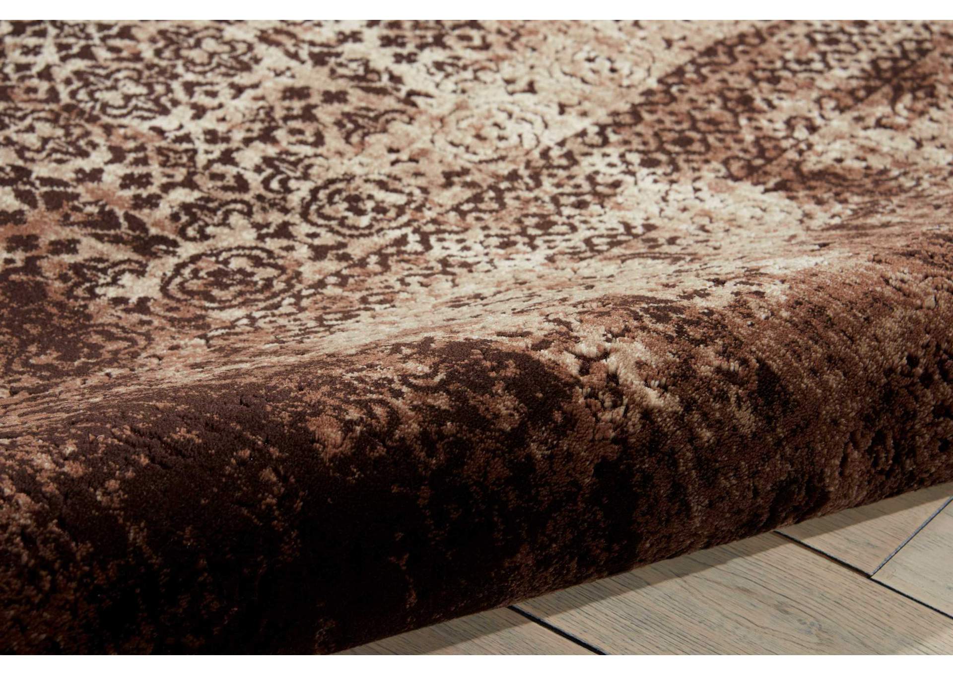 Nourison Karma KRM01 Brown 4'x6' Area Rug,Nourison