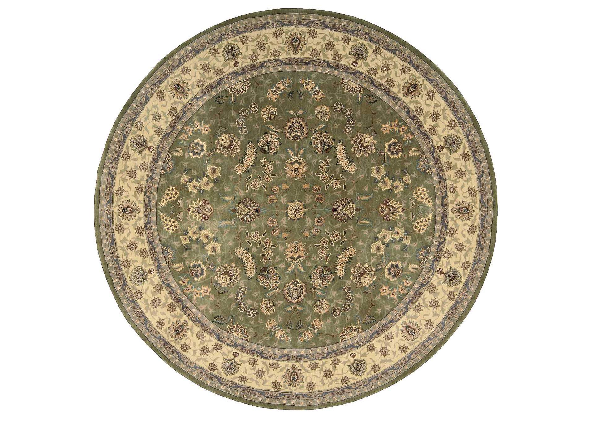 Nourison 2000 2003 Olive 8' Round Area Rug,Nourison