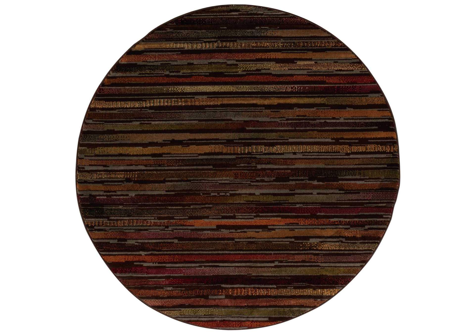 Nourison Paramount PAR15 Multicolor 5' Round Area Rug,Nourison