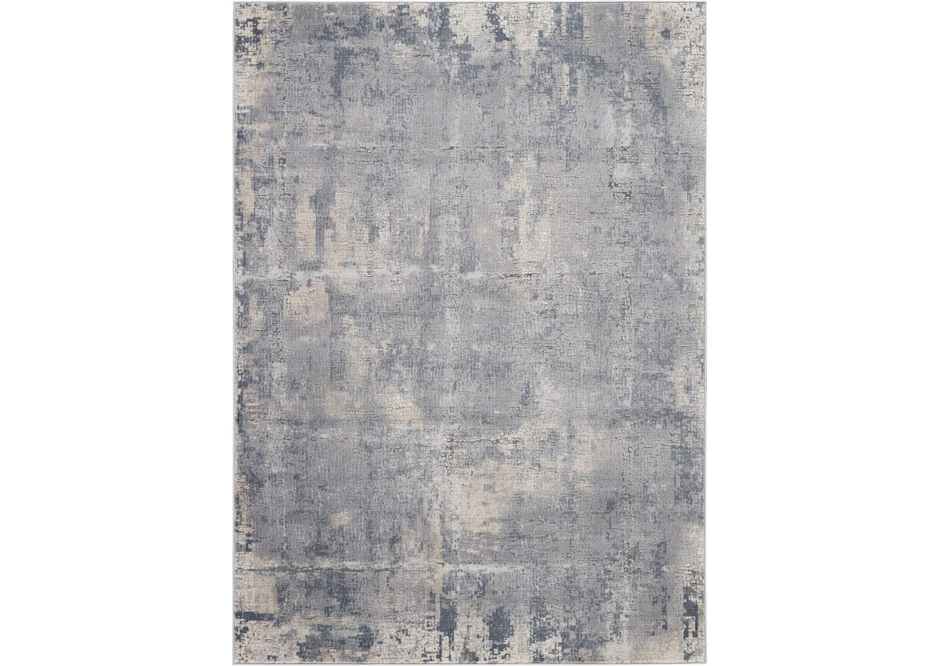 Nourison Rustic Textures RUS06 Grey and Beige 4'x6' Rustic Area Rug,Nourison