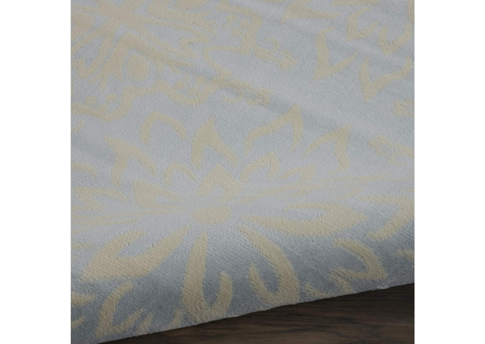 Nourison Jubilant JUB06 Light Blue 8'x10' Large Low-pile Rug,Nourison