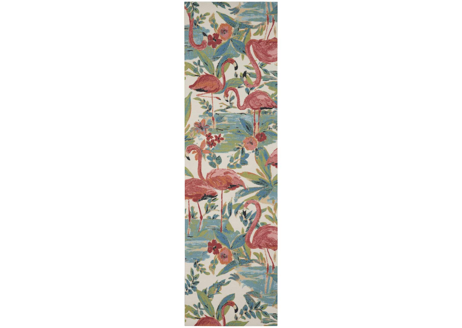 Nourison Wav01/Sun & Shade 8' Runner Area Rug,Nourison