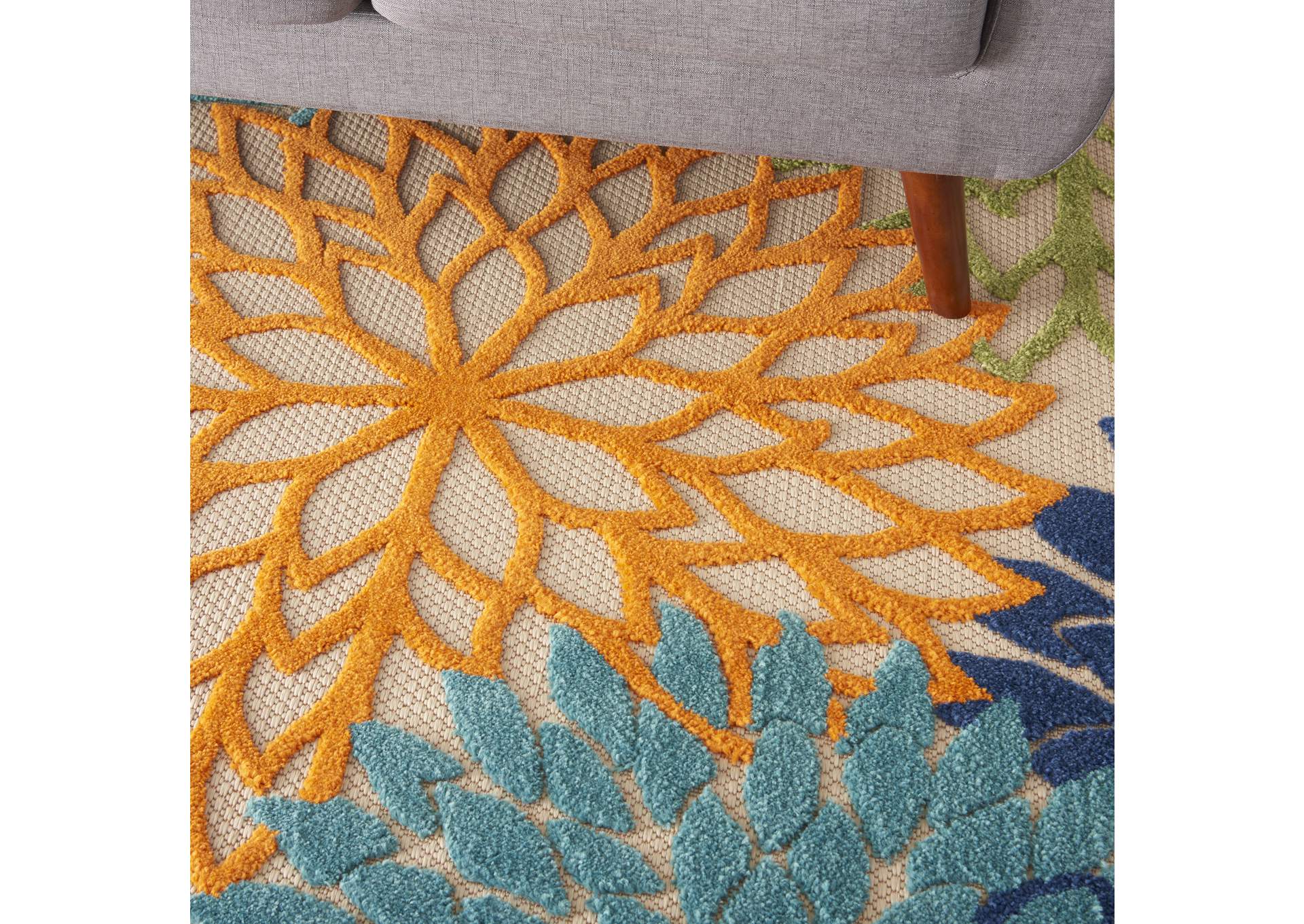 Nourison Aloha ALH05 Multicolor 4'x6' Indoor-outdoor Area Rug,Nourison