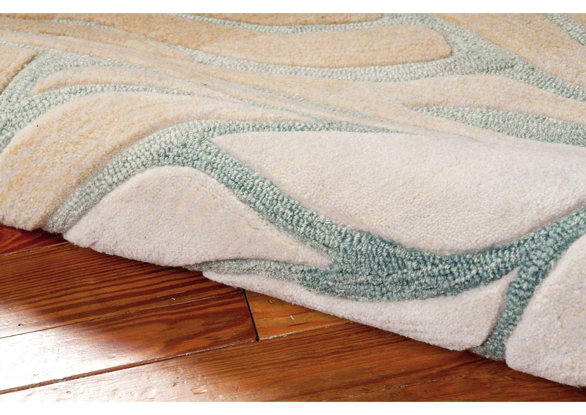 Nourison Contour CON25 Green 5'x8' Area Rug,Nourison