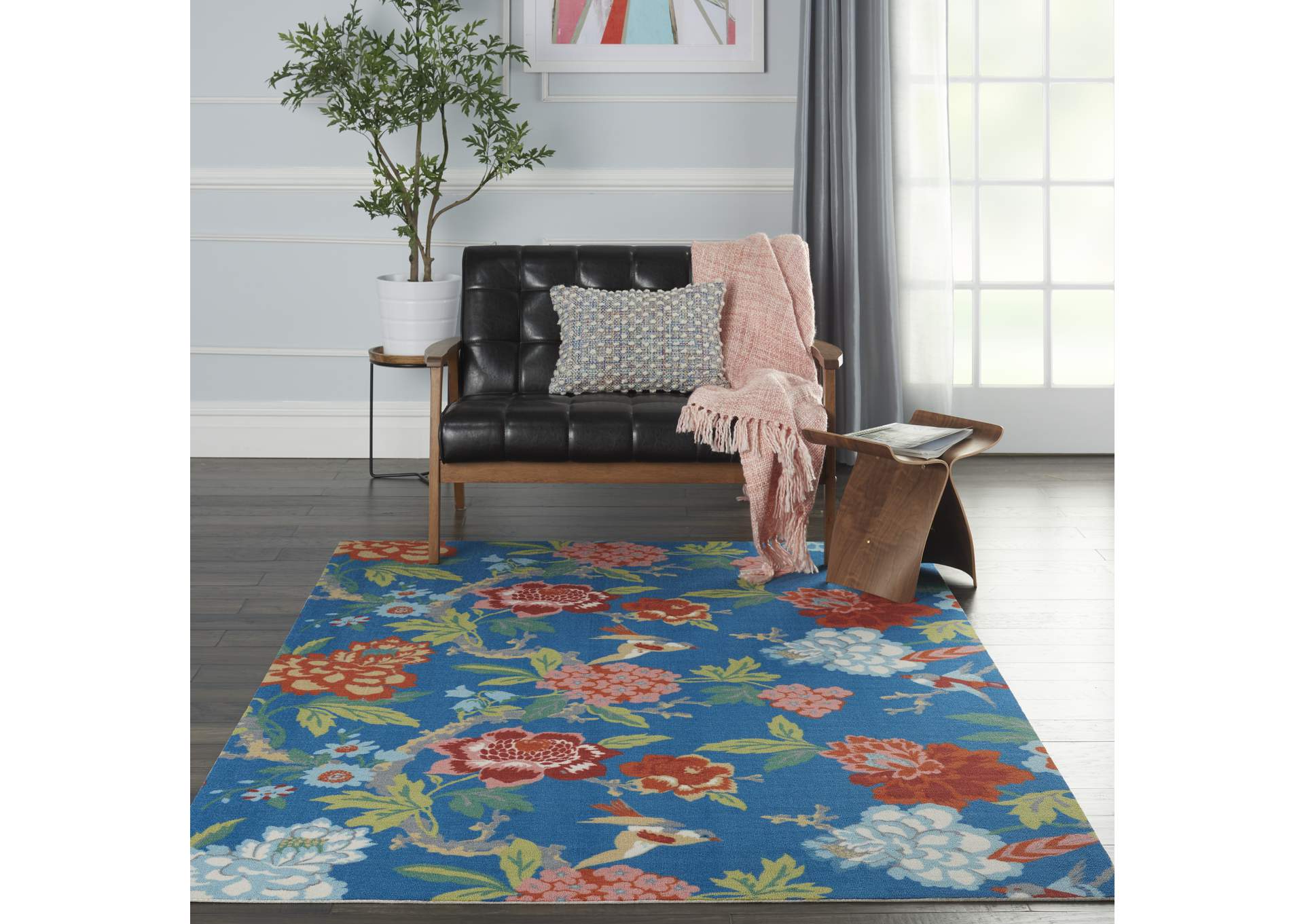 Waverly Wav01/Sun & Shade 4' x 6' Area Rug,Nourison