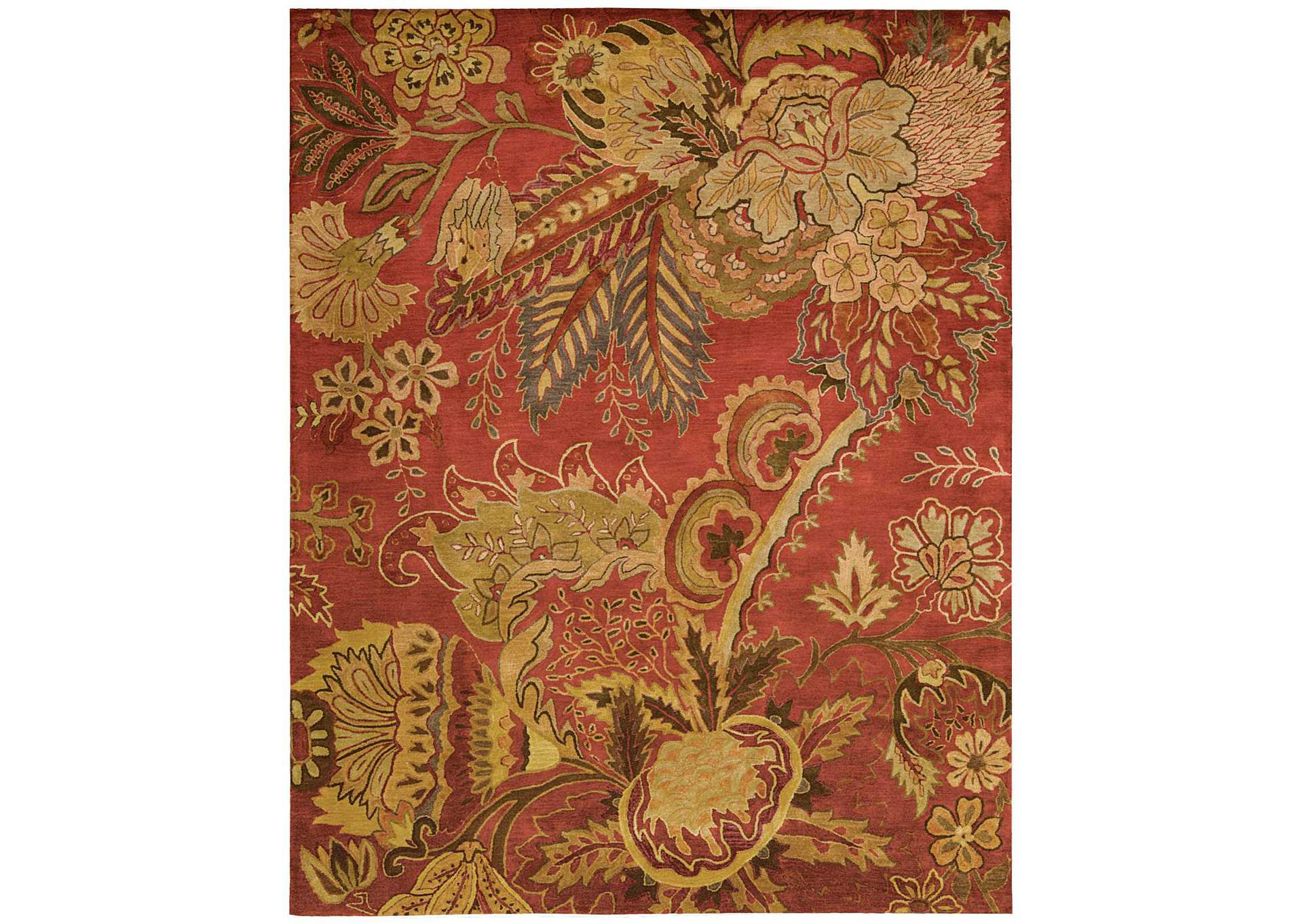 Nourison Jaipur JA43 Red Multicolor 8'x11' Rug,Nourison