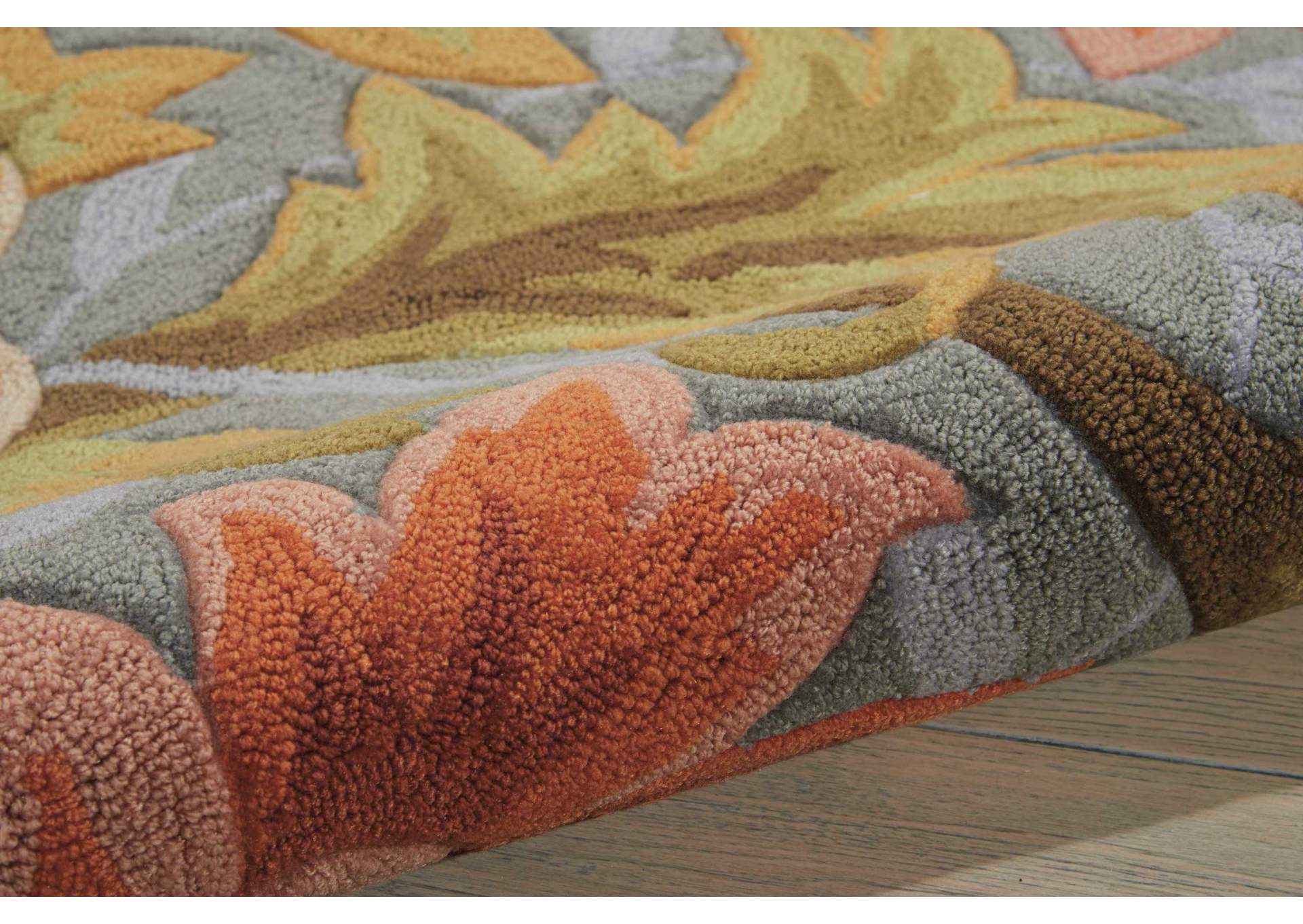 Nourison Fantasy FA22 Grey 5'x8' Area Rug,Nourison