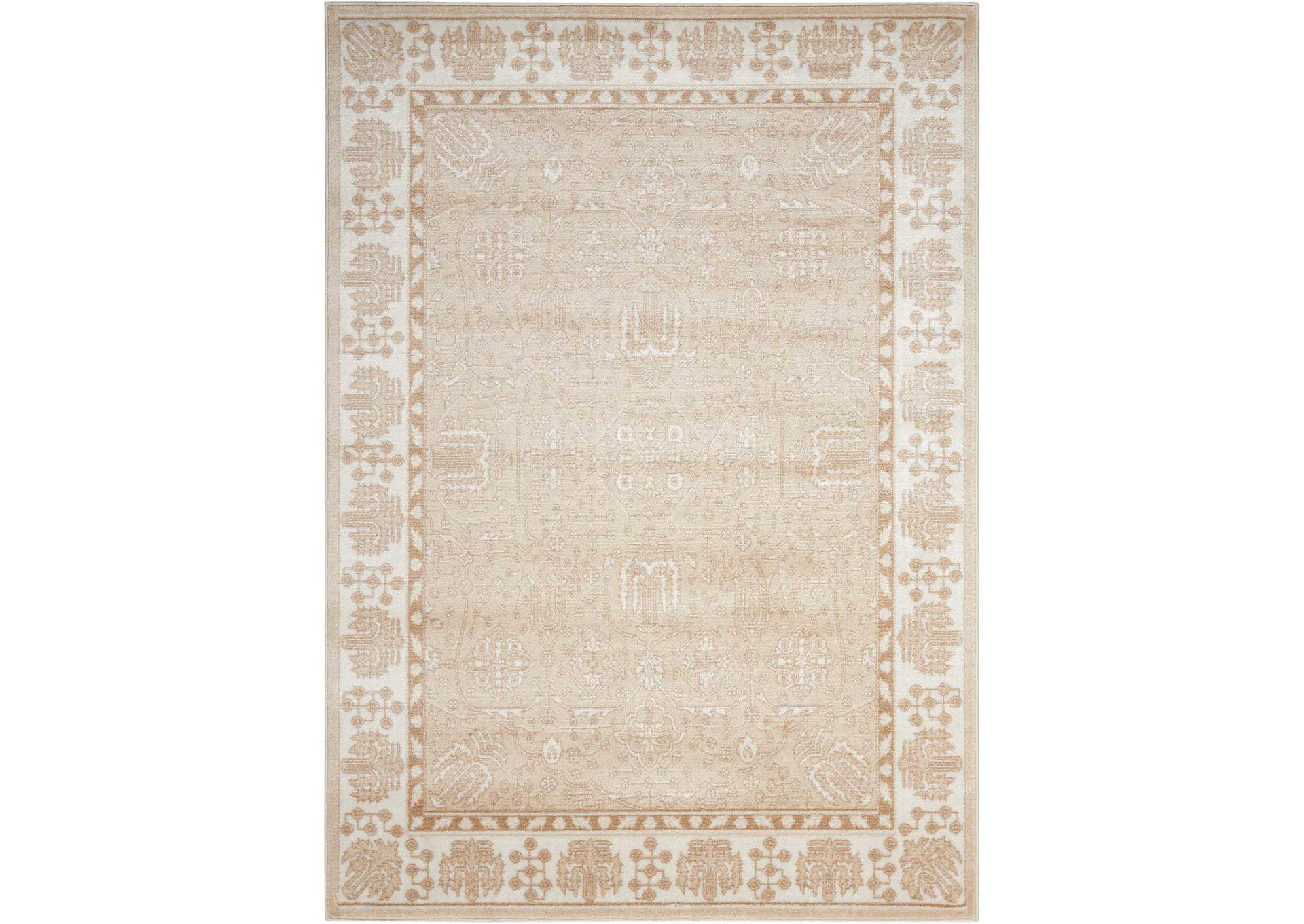 Nourison Euphoria EUP08 Beige 4'x6' Area Rug,Nourison