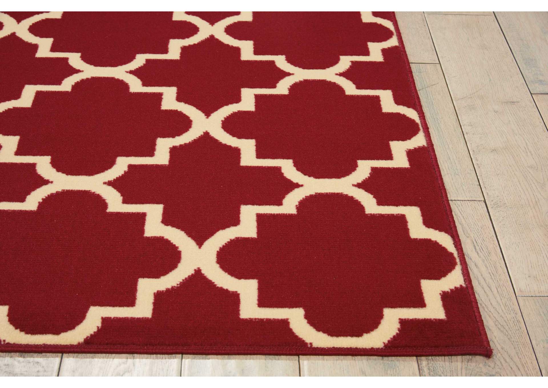 Nourison Grafix GRF08 Red 5'x7' Area Rug,Nourison
