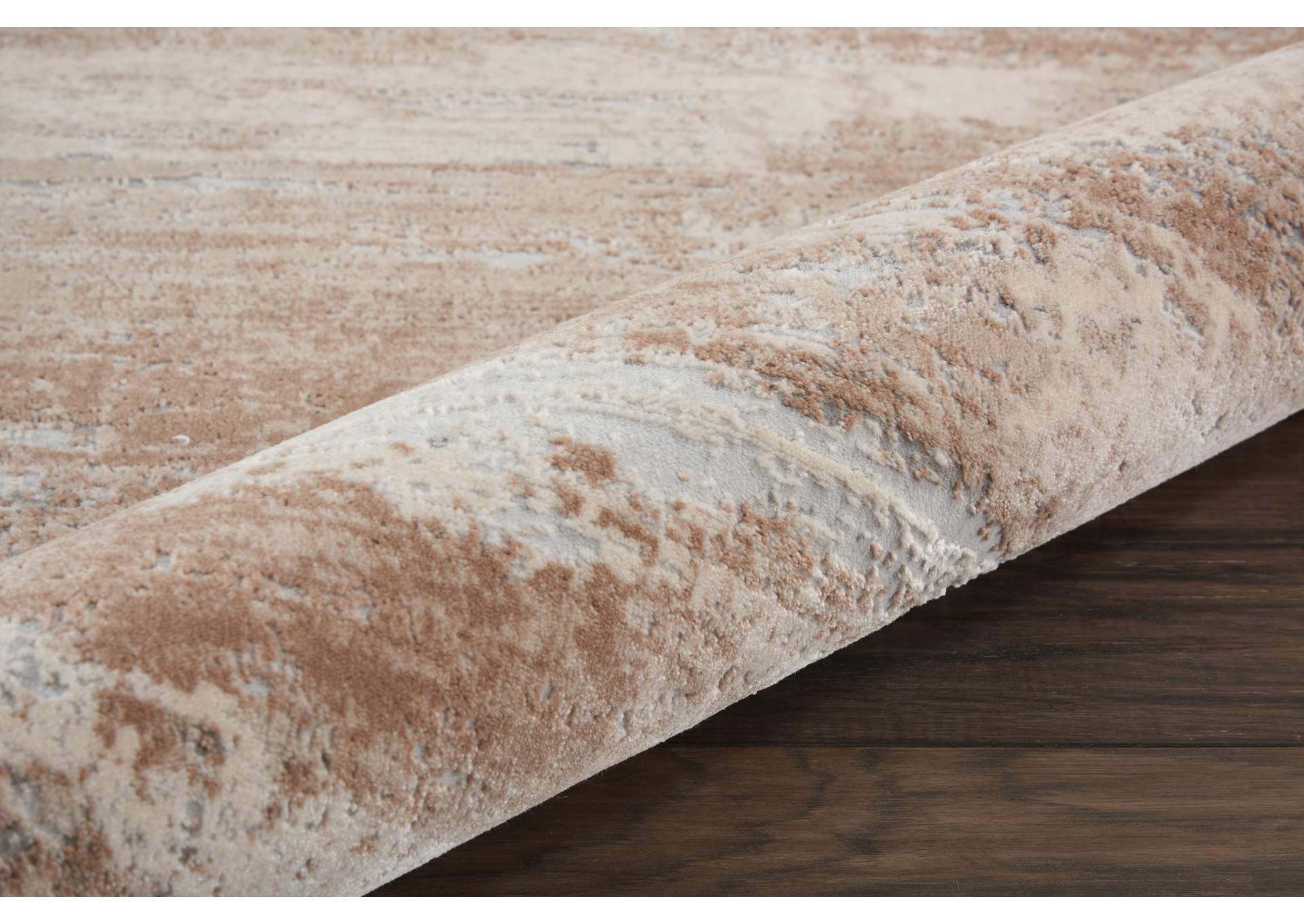 Nourison Rustic Textures RUS03 Beige 5'x7' Rustic Area Rug,Nourison
