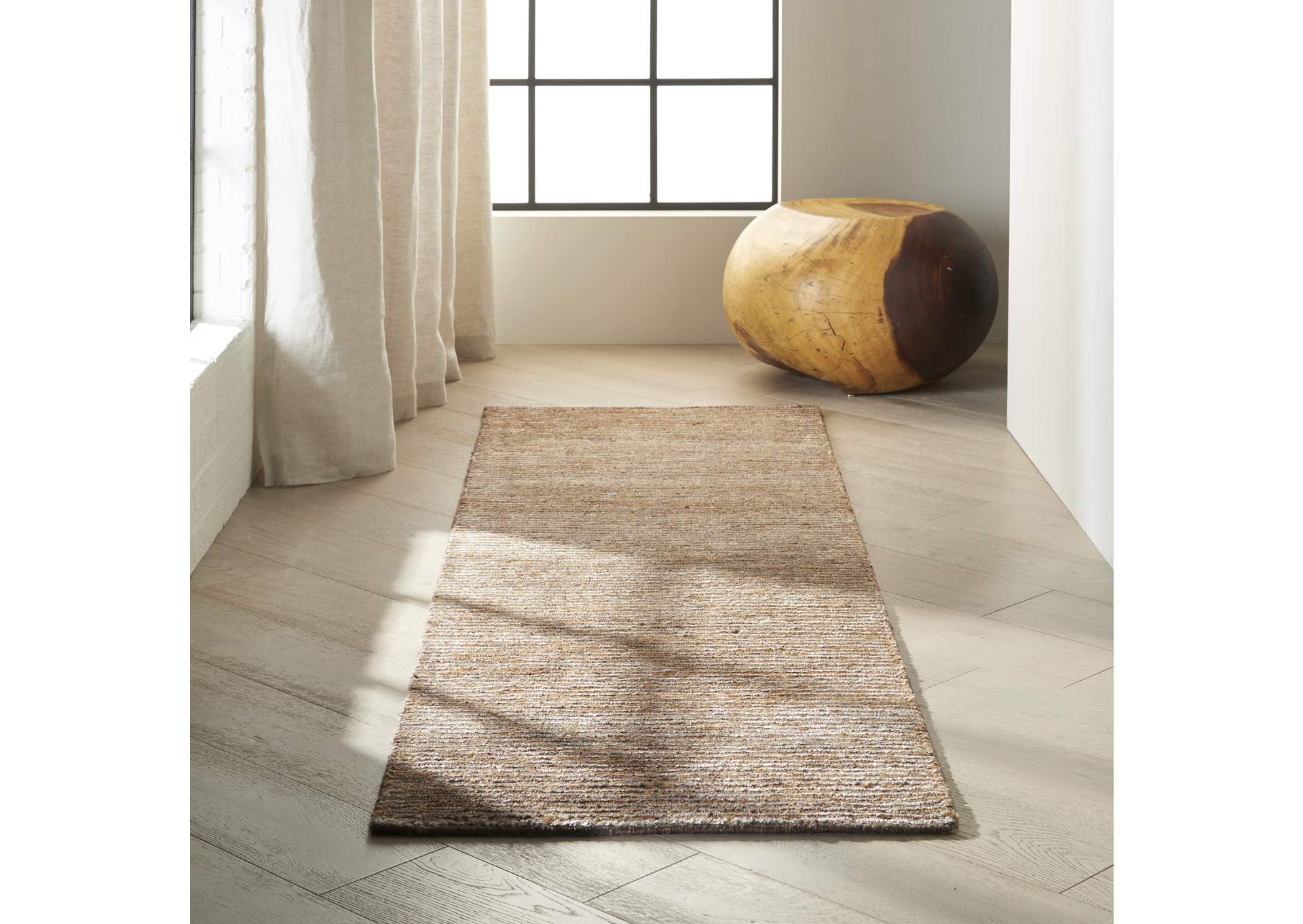 Calvin Klein Home Mesa MSA01 Brown 8' Runner Hallway Rug,Nourison