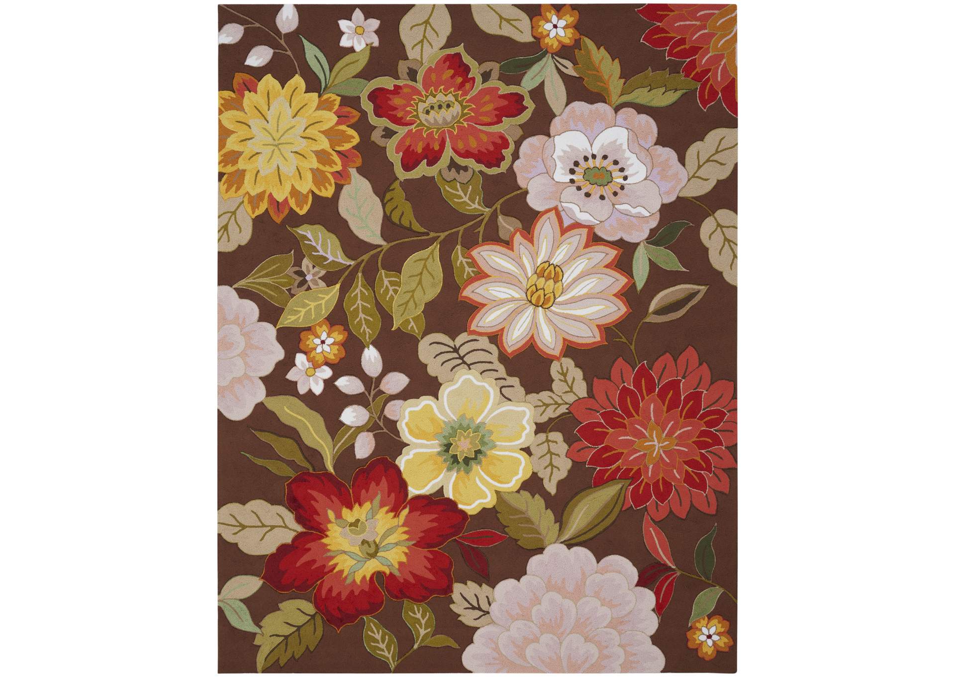 Nourison Fantasy FA18 Brown 8'x11' Rug,Nourison