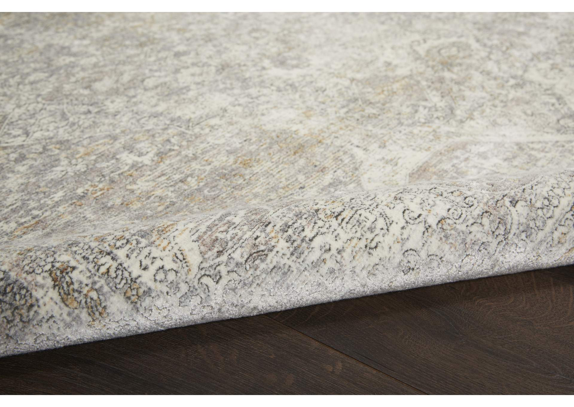 Nourison Starry Nights 10' x 13' Grey and Ivory Vintage Area Rug,Nourison