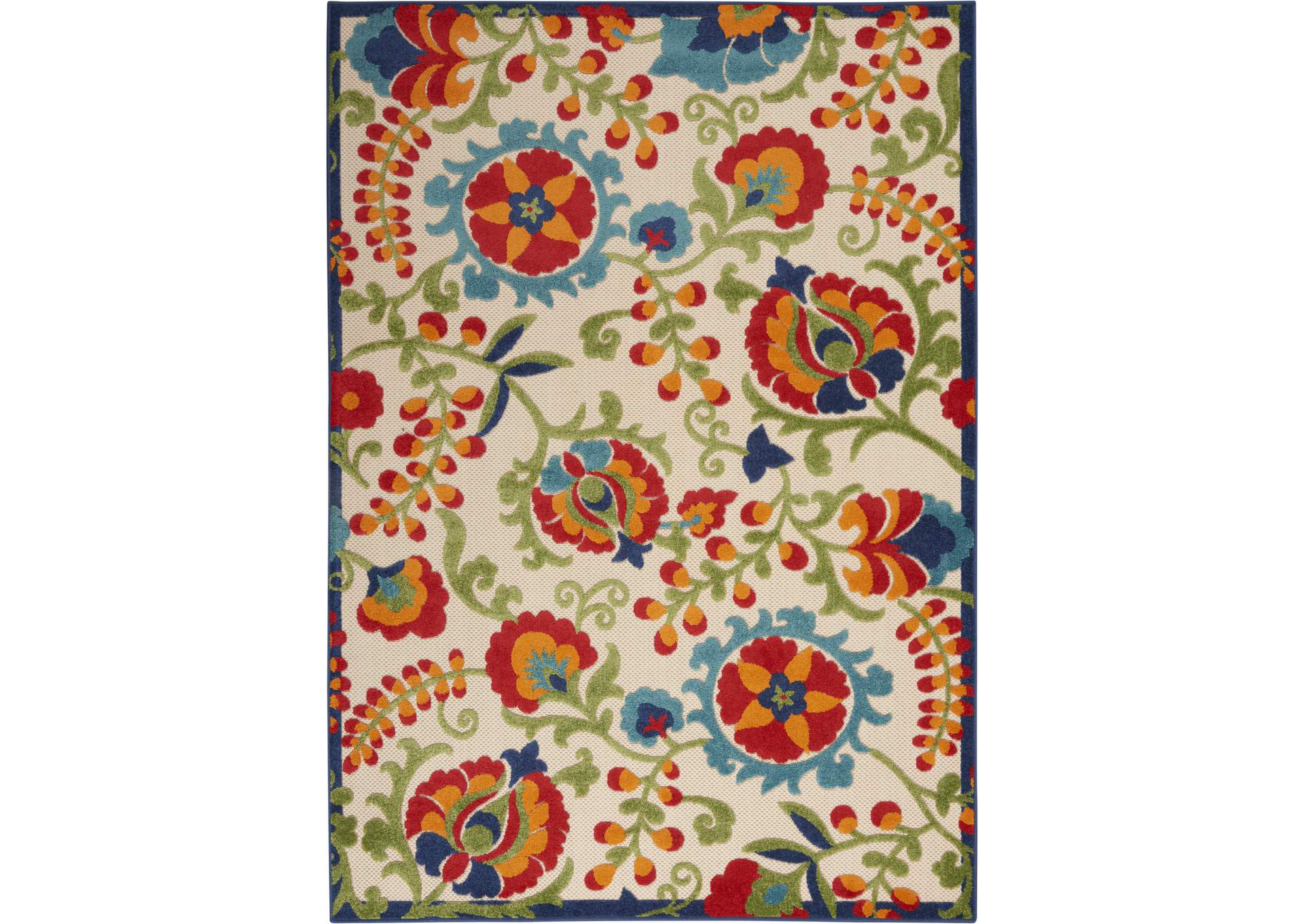 Nourison Aloha ALH17 Multicolor 5'x8' Indoor-outdoor Area Rug,Nourison