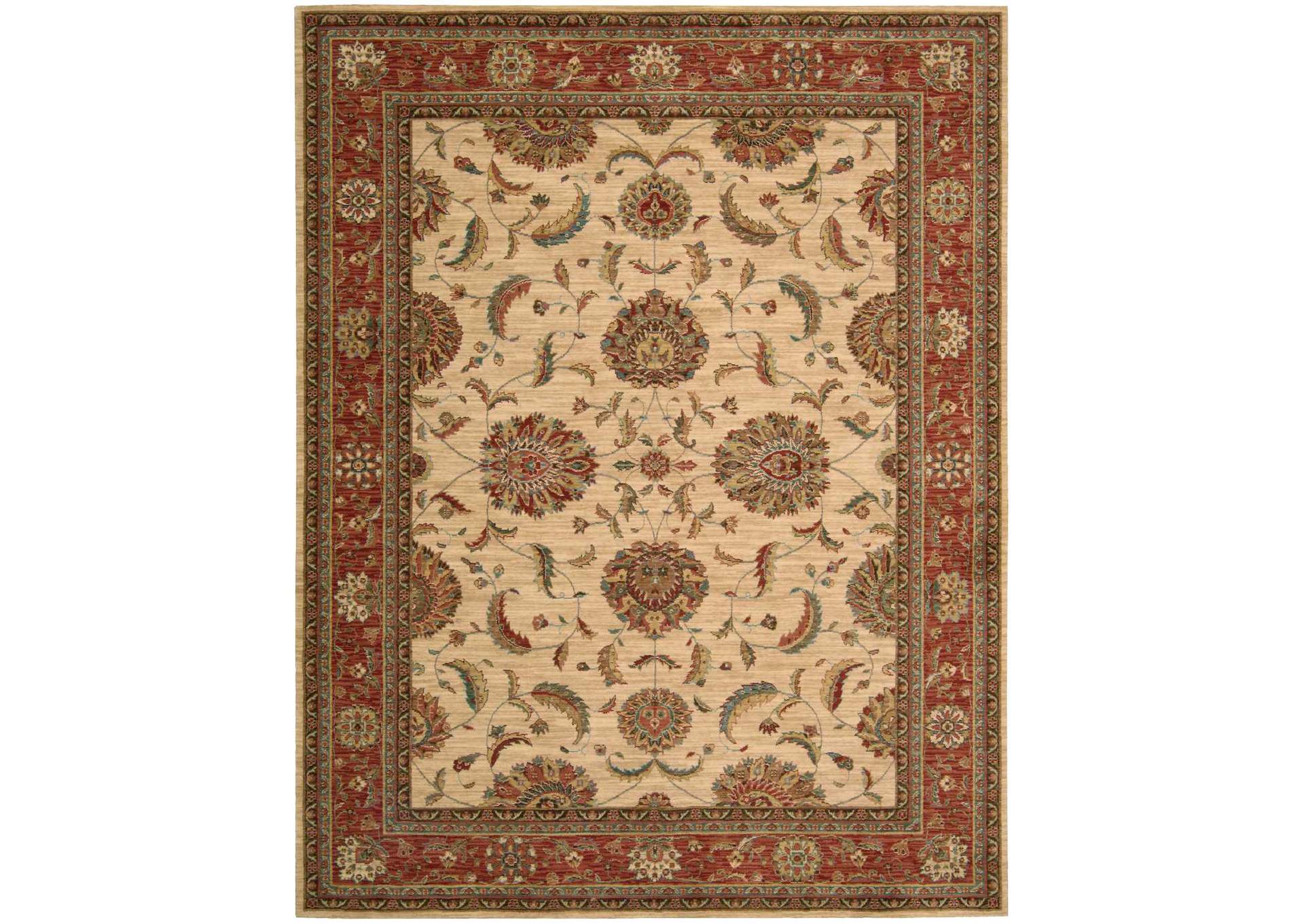 Nourison Living Treasures LI04 Beige Multicolor 10'x14' Rug,Nourison