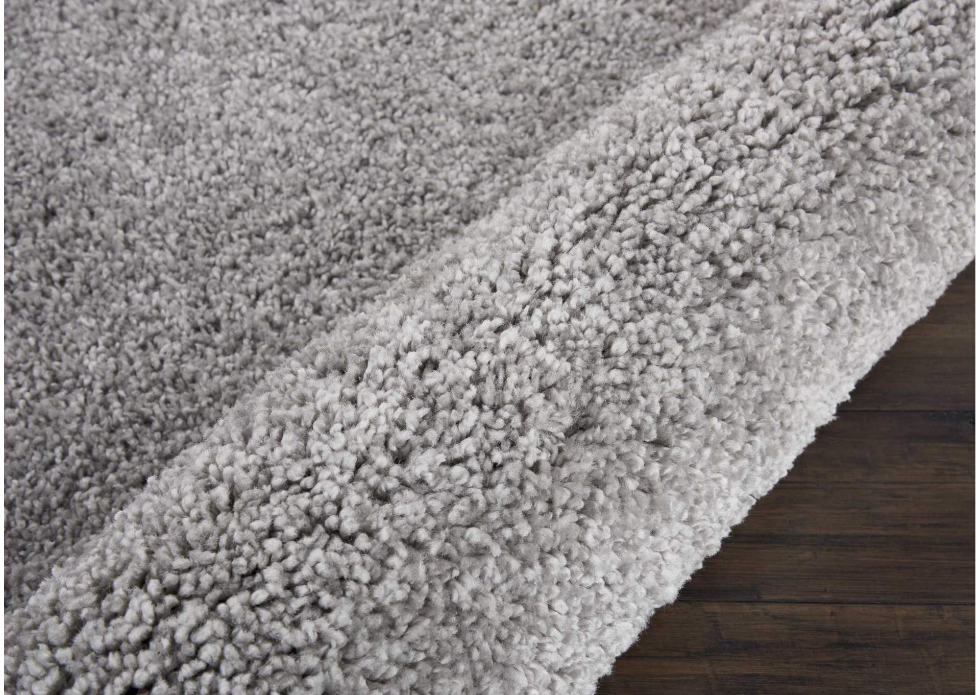 Nourison Malibu Shag MSG01 Grey 9'x12' Oversized Rug,Nourison