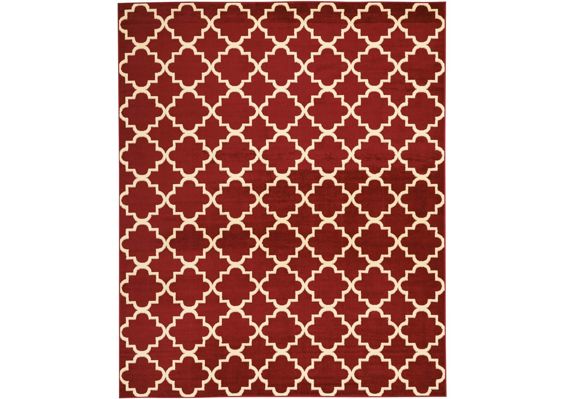 Nourison Grafix GRF08 Red 8'x10' Large Rug,Nourison