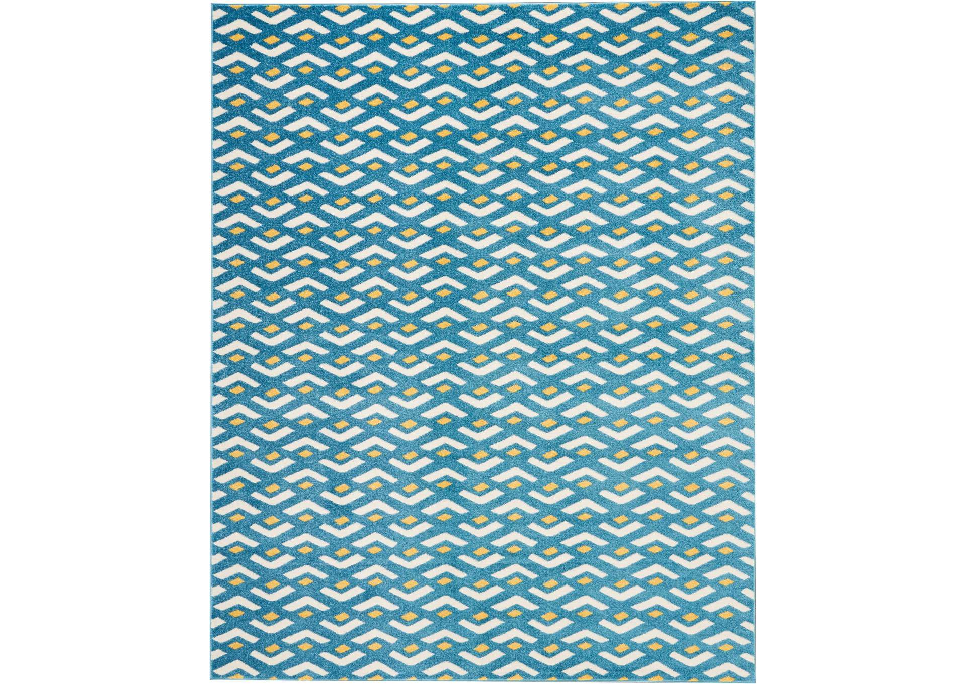 Nourison Harper DS300 Blue 8'x10' Large Rug,Nourison