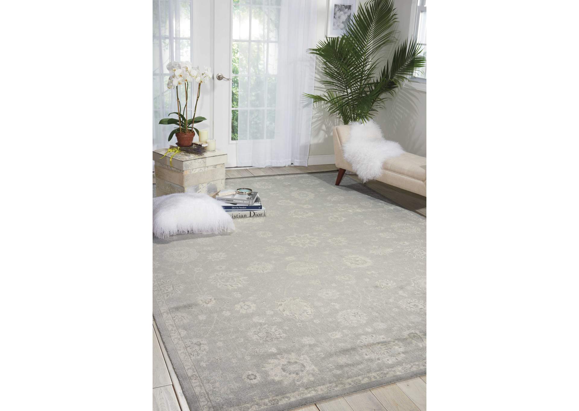 Nourison Luminance LUM06 Grey 4'x6' Area Rug,Nourison