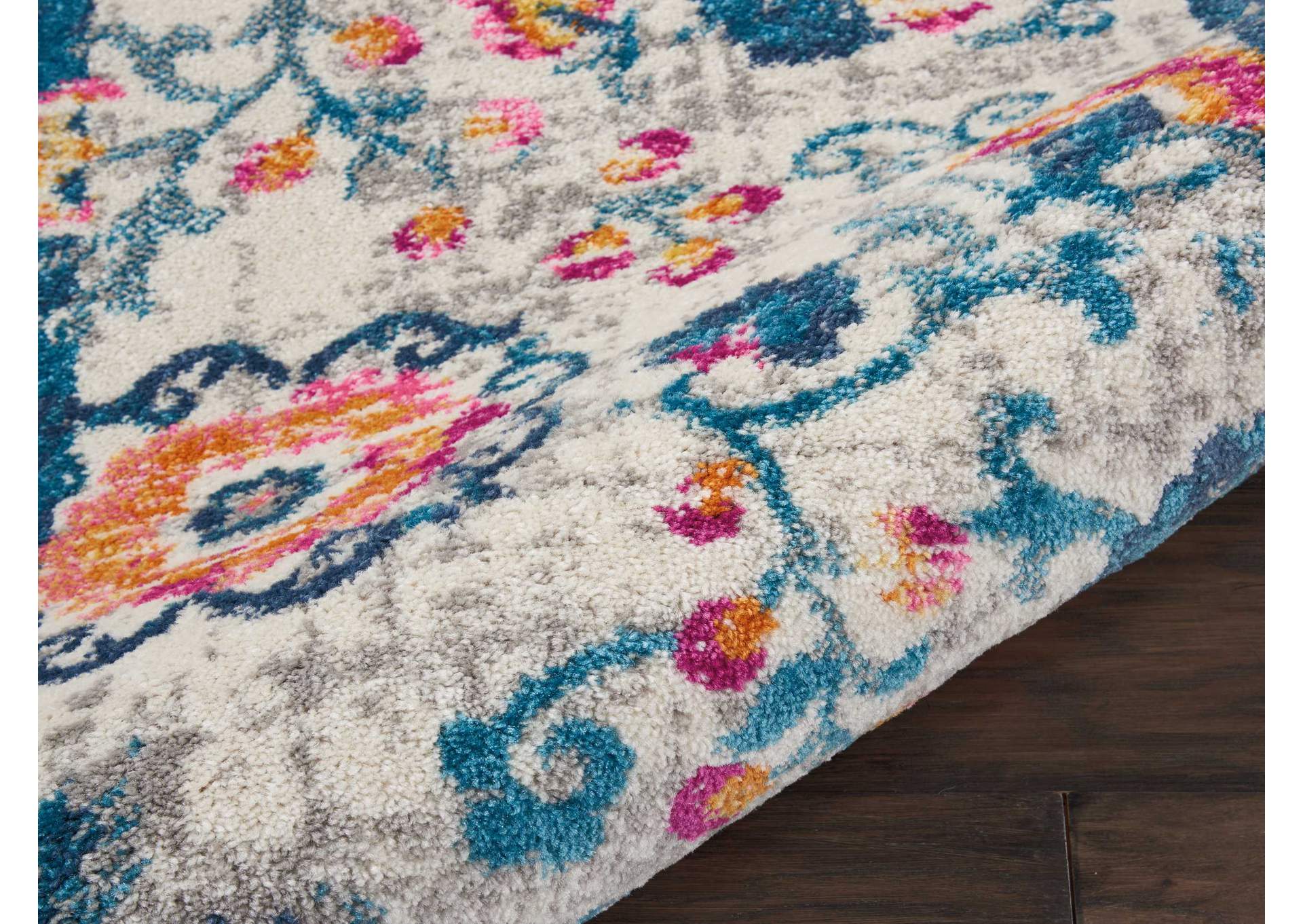 Nourison Passion 2' X 3' White Multicolor Floral Area Rug,Nourison