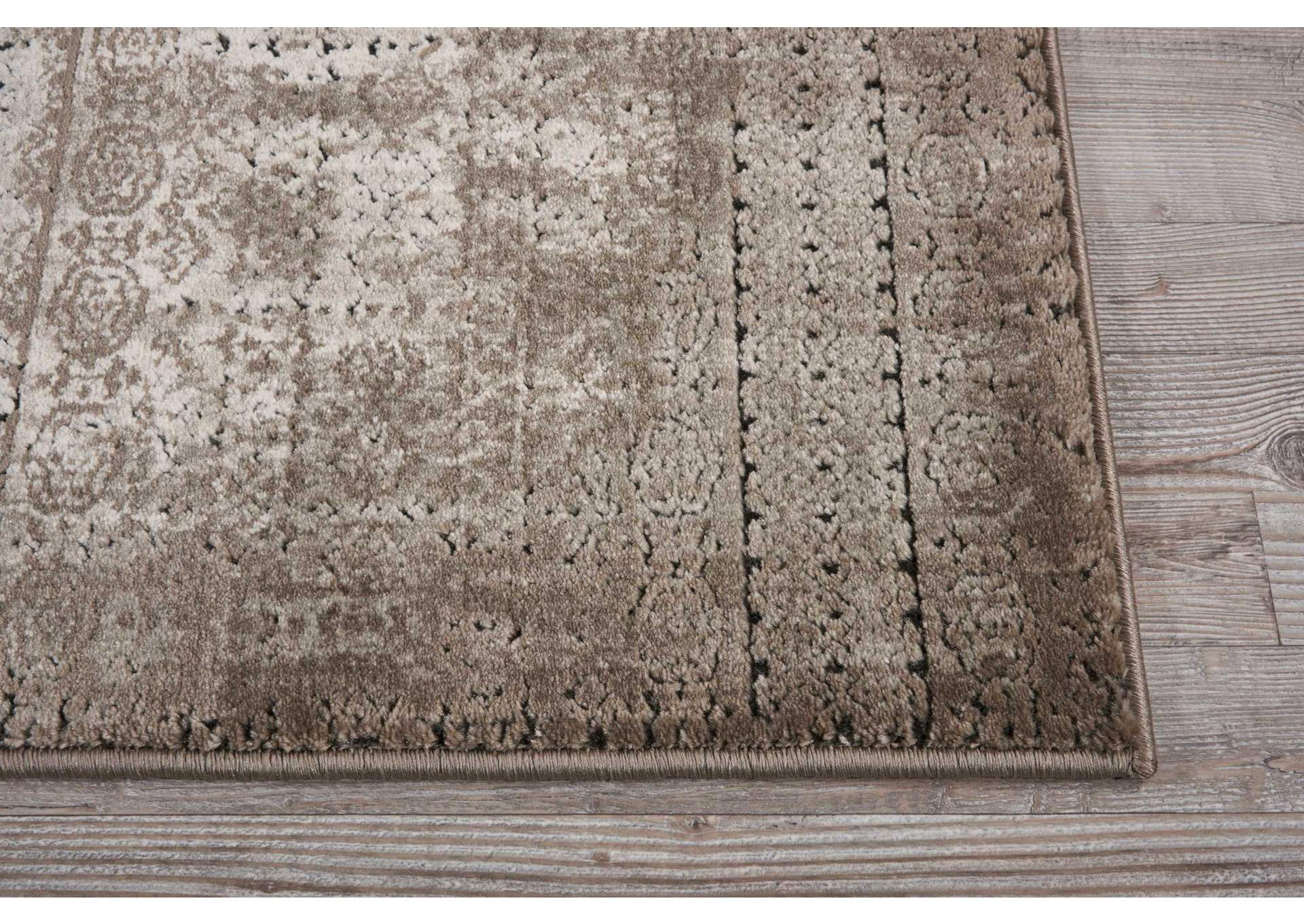 Nourison Karma KRM01 Beige 8' Runner Hallway Rug,Nourison