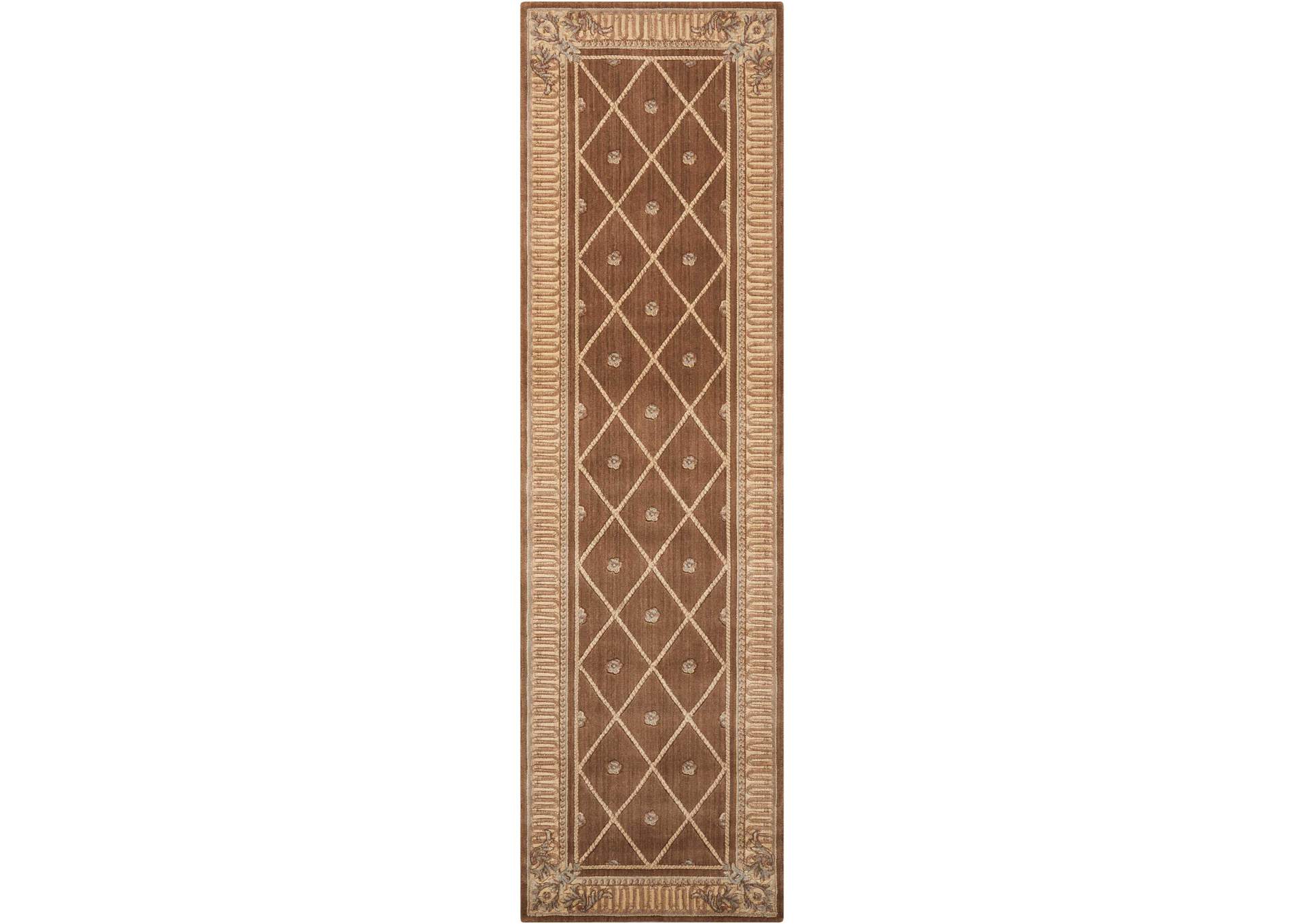 Nourison Ashton House AS03 Beige 8' Runner Hallway Rug,Nourison