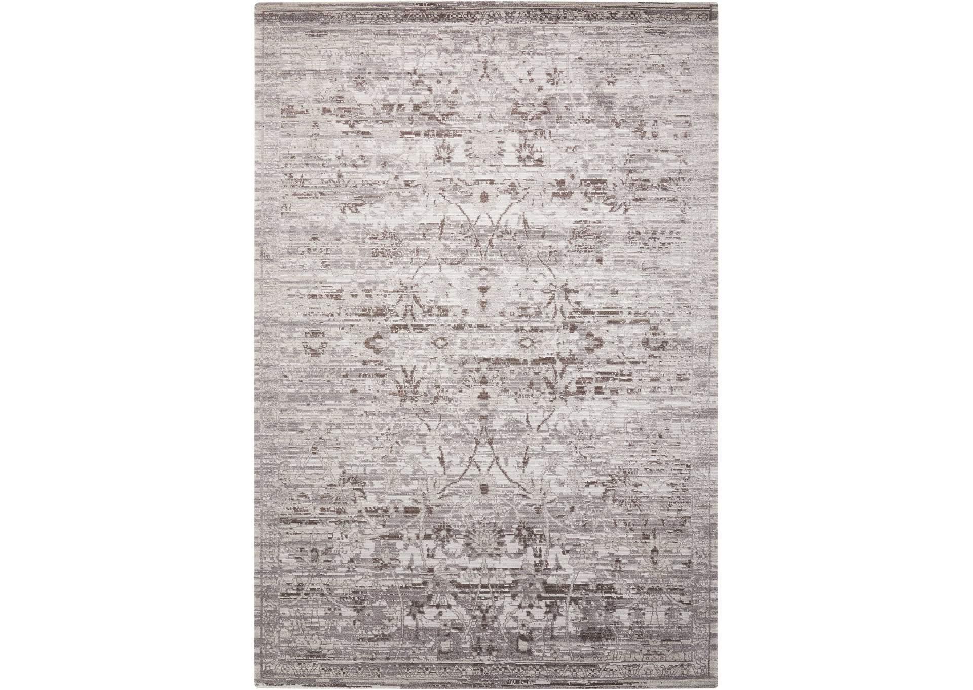 Nourison Twilight TWI01 Grey 8'x10' Large Rug,Nourison