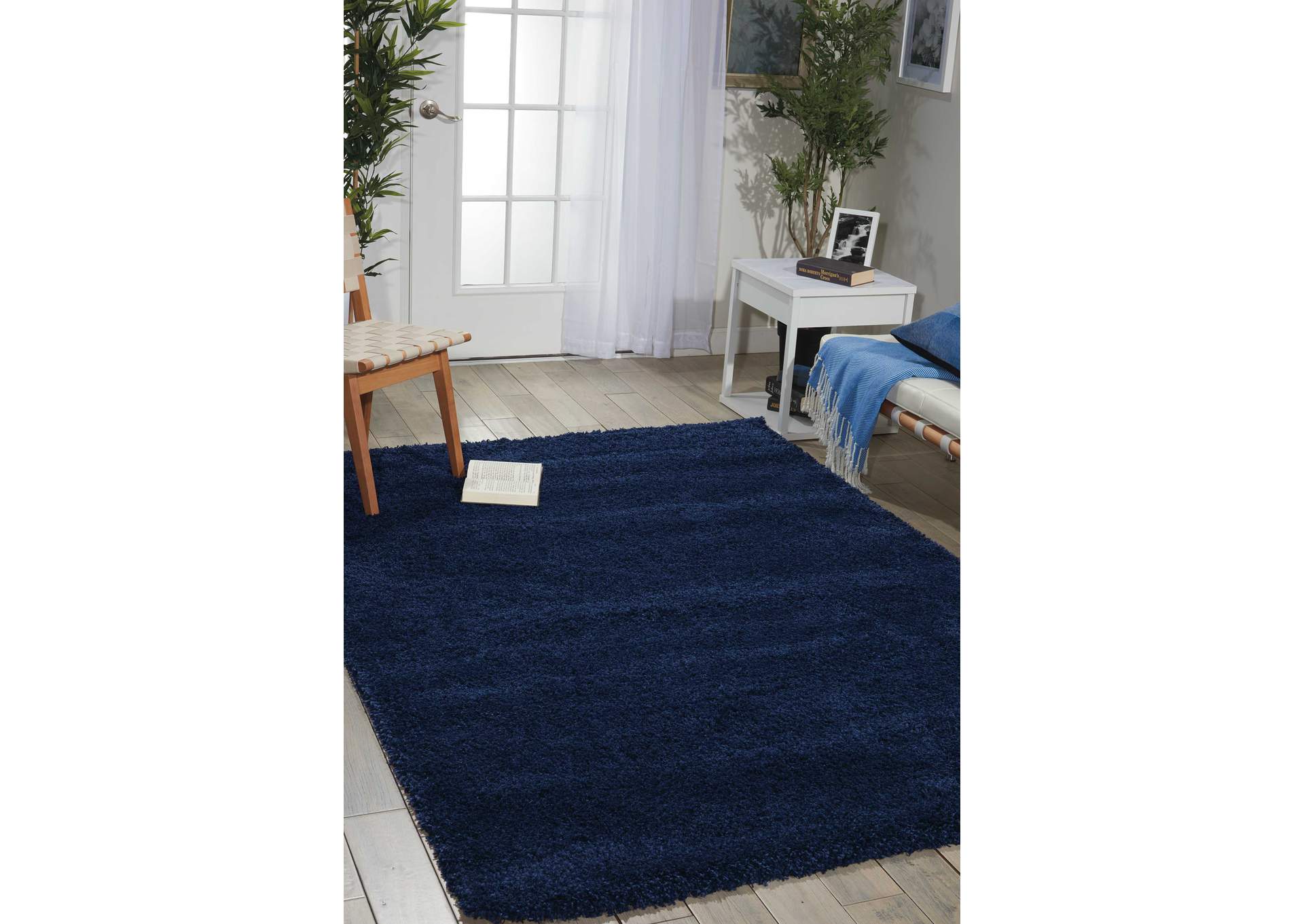 Nourison Amore AMOR1 Blue 4'x6' Area Rug,Nourison
